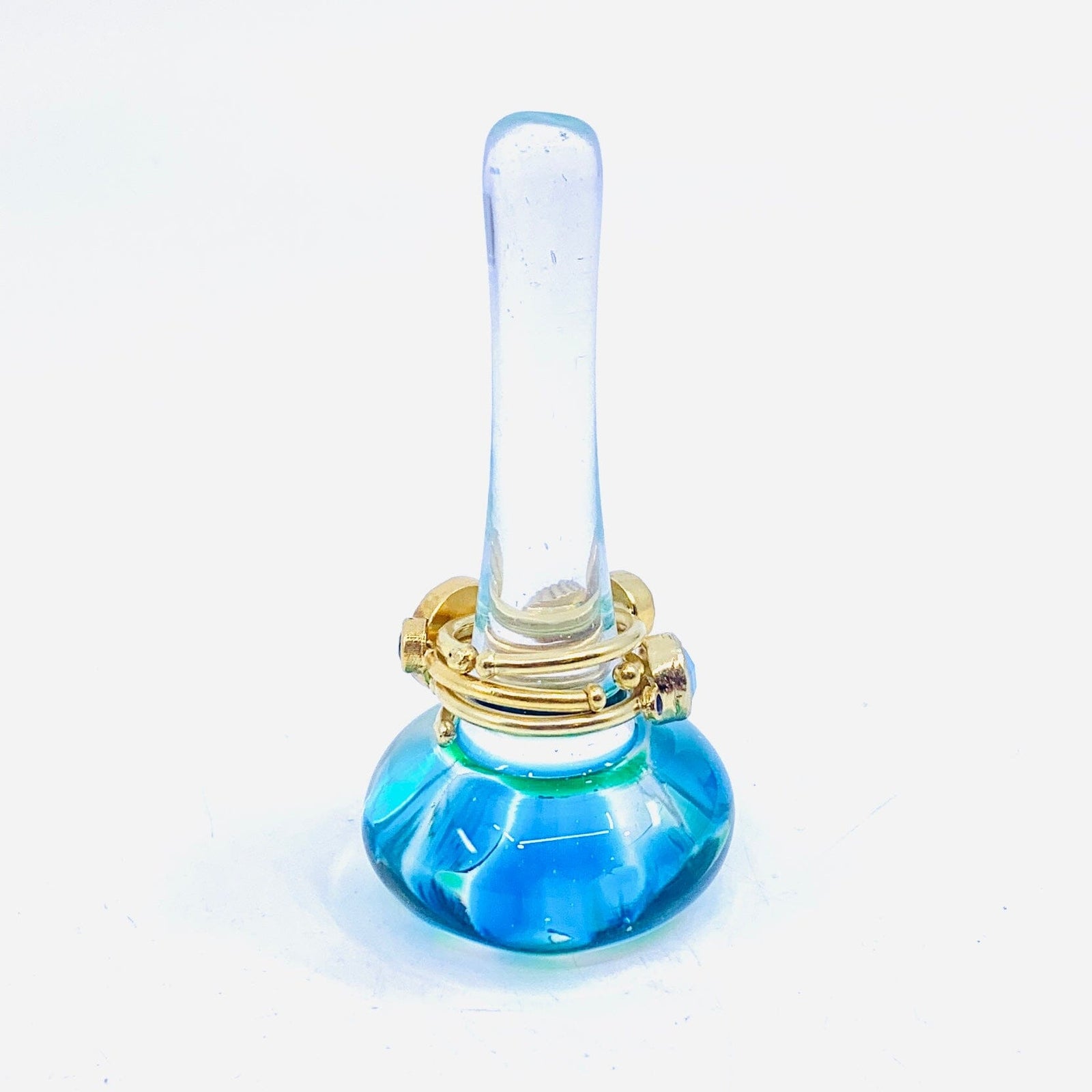 Artisan Glass Ring Holder, 5 Confetti Henrietta Glass 