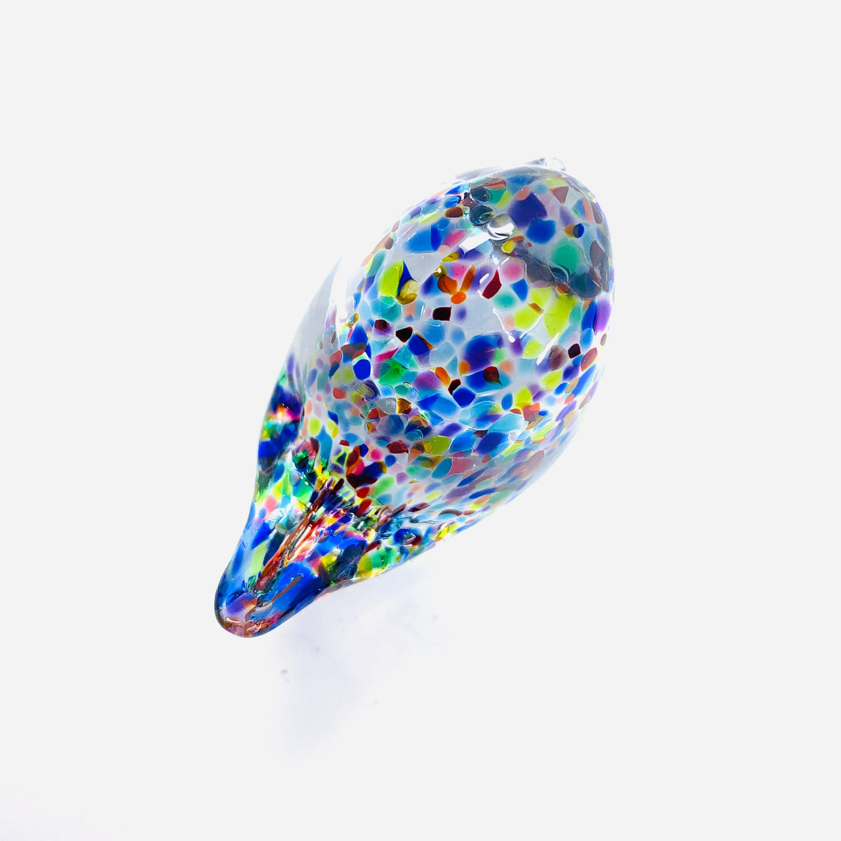 Little Glass Bird, Fiesta Confetti Miniature Henrietta Glass 