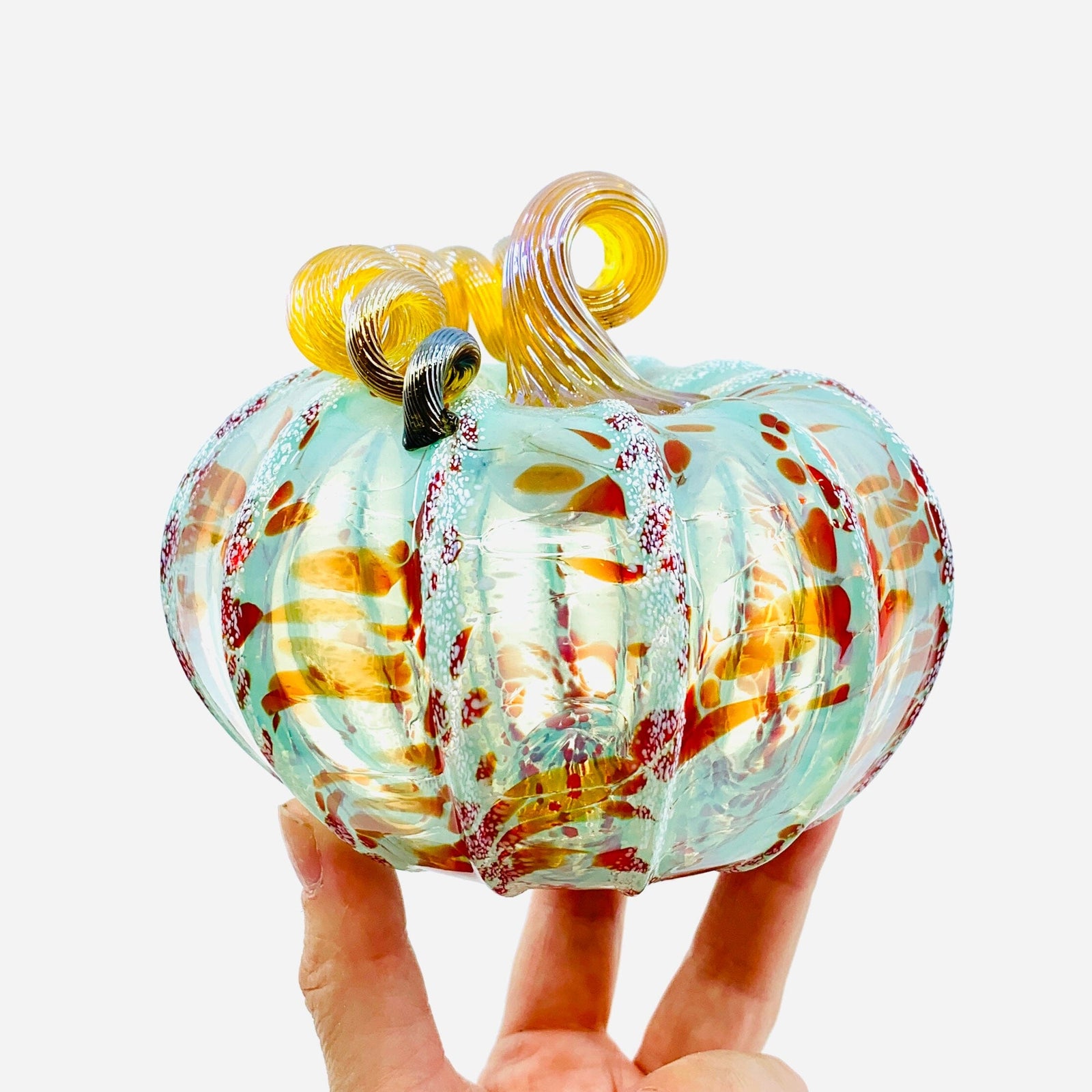Daily Pumpkin 3578 Fall Squat Gabby Luke Adams Glass Blowing Studio 