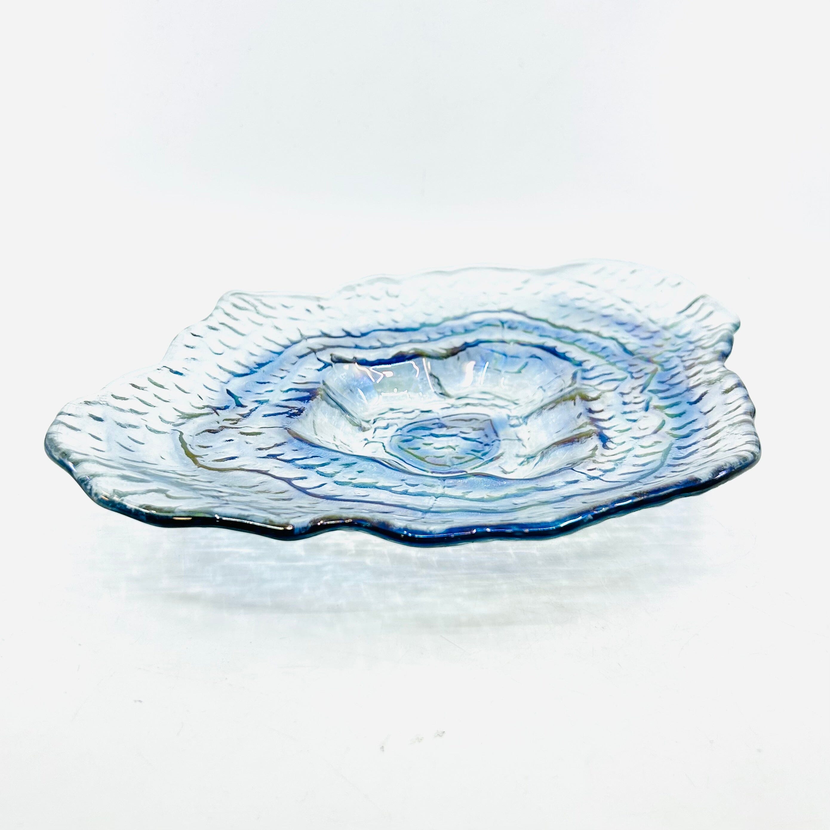 Glass Iridescent Fusion Platter, Oyster Shell 41 - Luke Adams