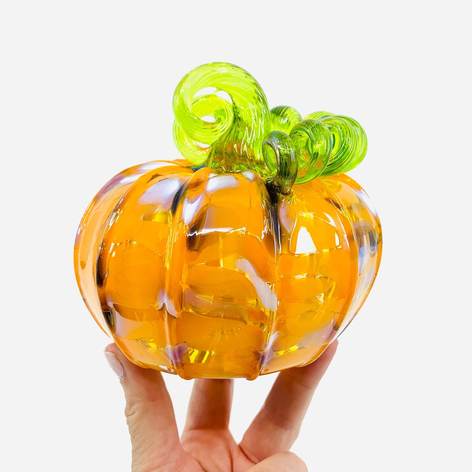 Daily Pumpkin 894 “Oops” Squat Gabby Luke Adams Glass Blowing Studio 