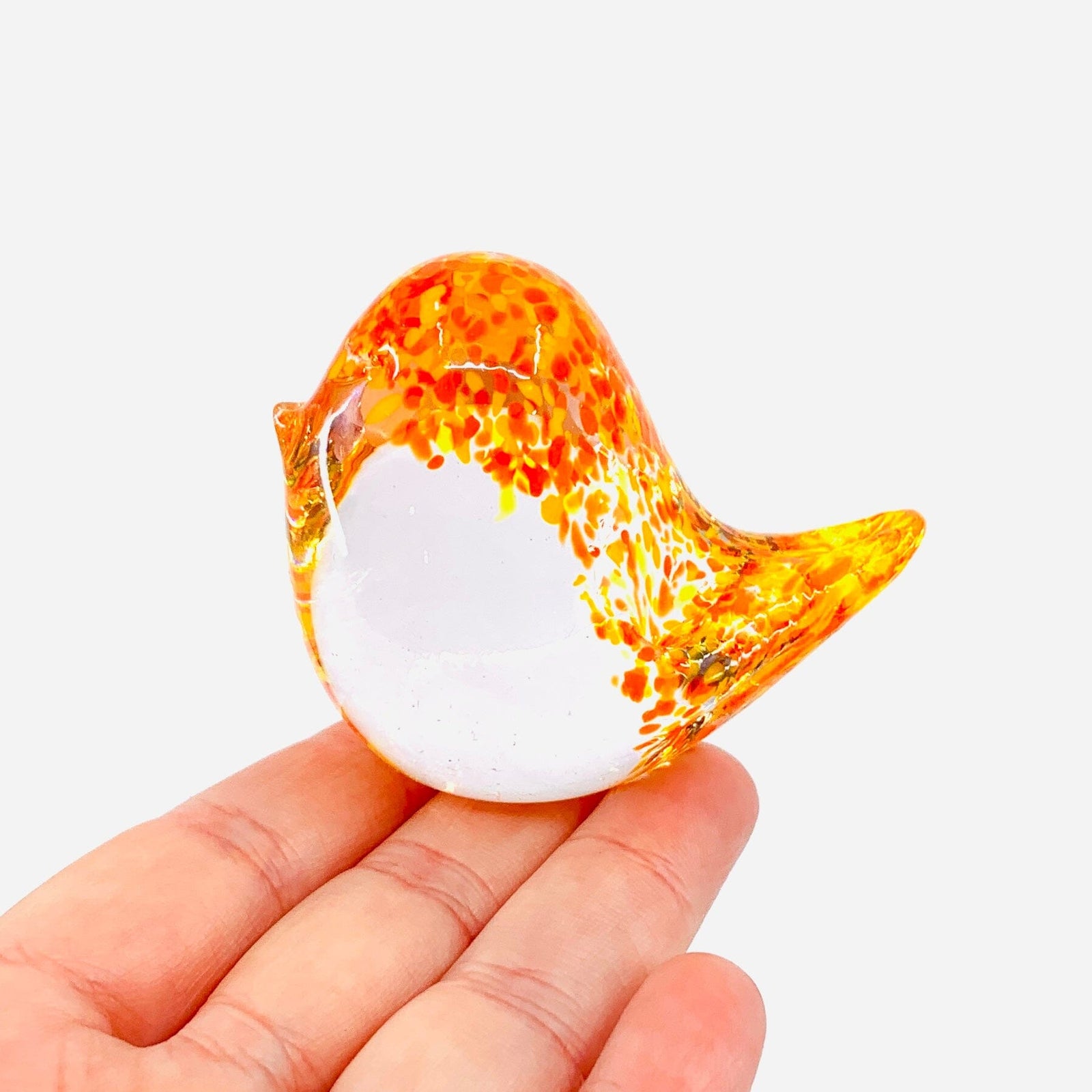 Little Glass Bird, Sunshine Confetti Miniature Henrietta Glass 
