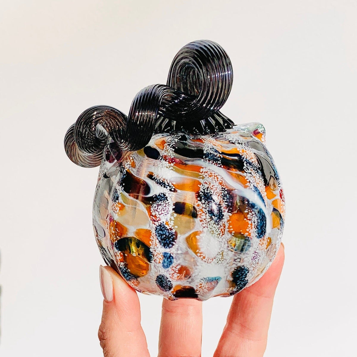 Daily Catkin 1186 Daily Pumpkin Luke Adams Glass Blowing Studio 