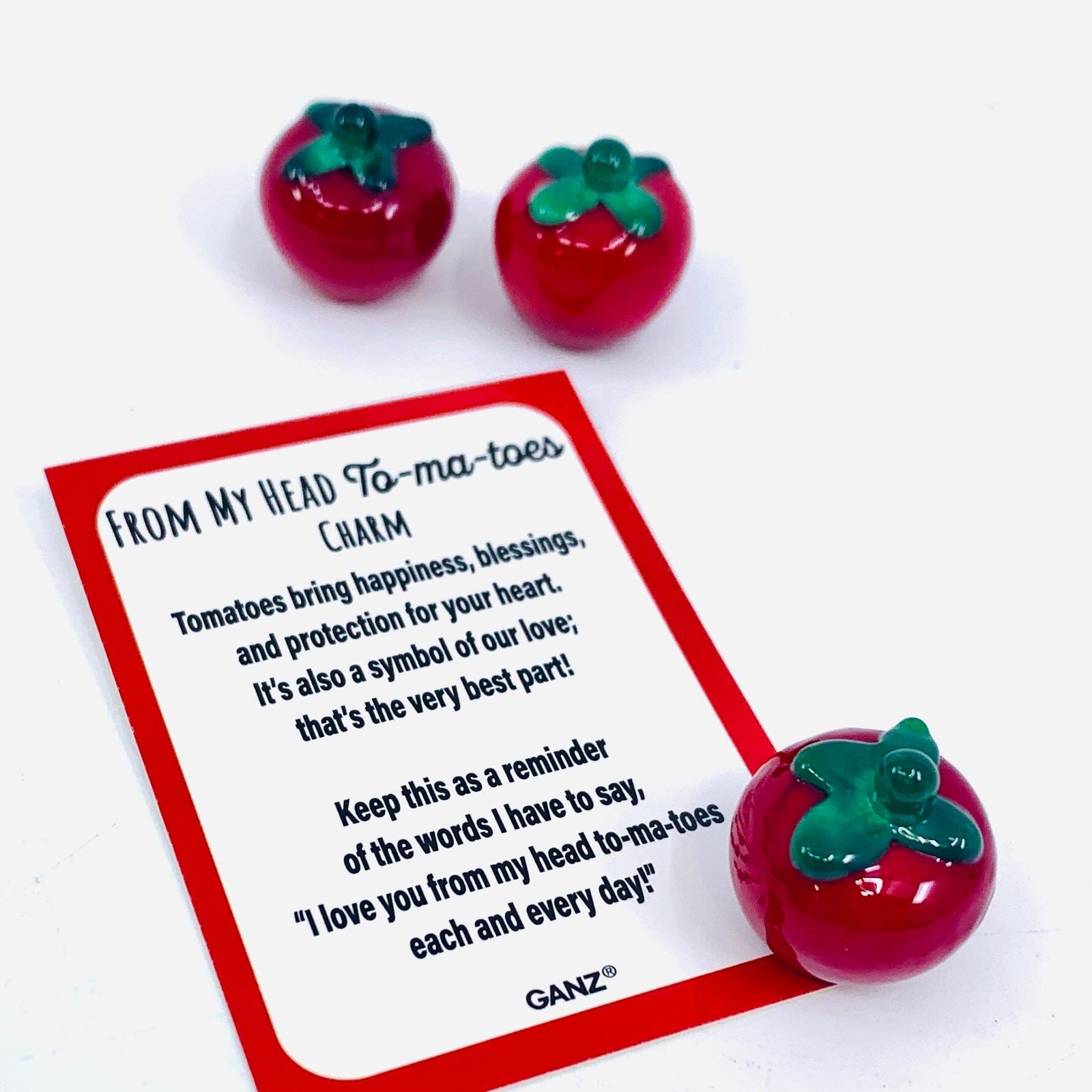 From My Head To - ma - toes Charm Miniature GANZ 