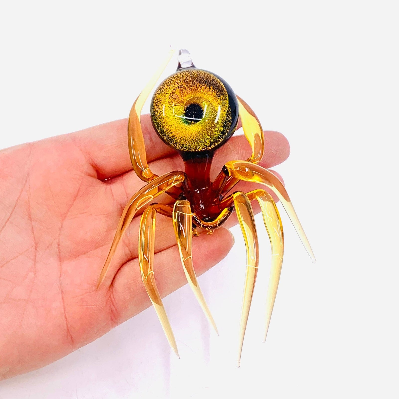 Glass Galaxy Spider Ornament, 52 Ornament WGK Glass Art Inc 