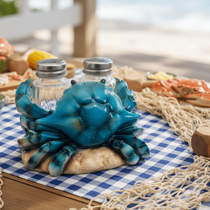 Baby Blue Crab Salt and Pepper Shaker Chesapeake Bay 