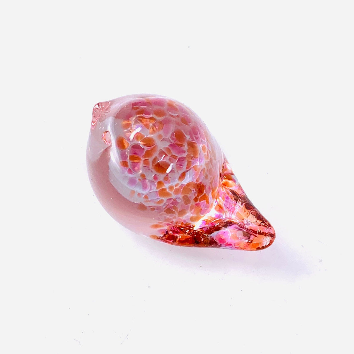 Little Glass Bird, Rose Confetti Miniature Henrietta Glass 