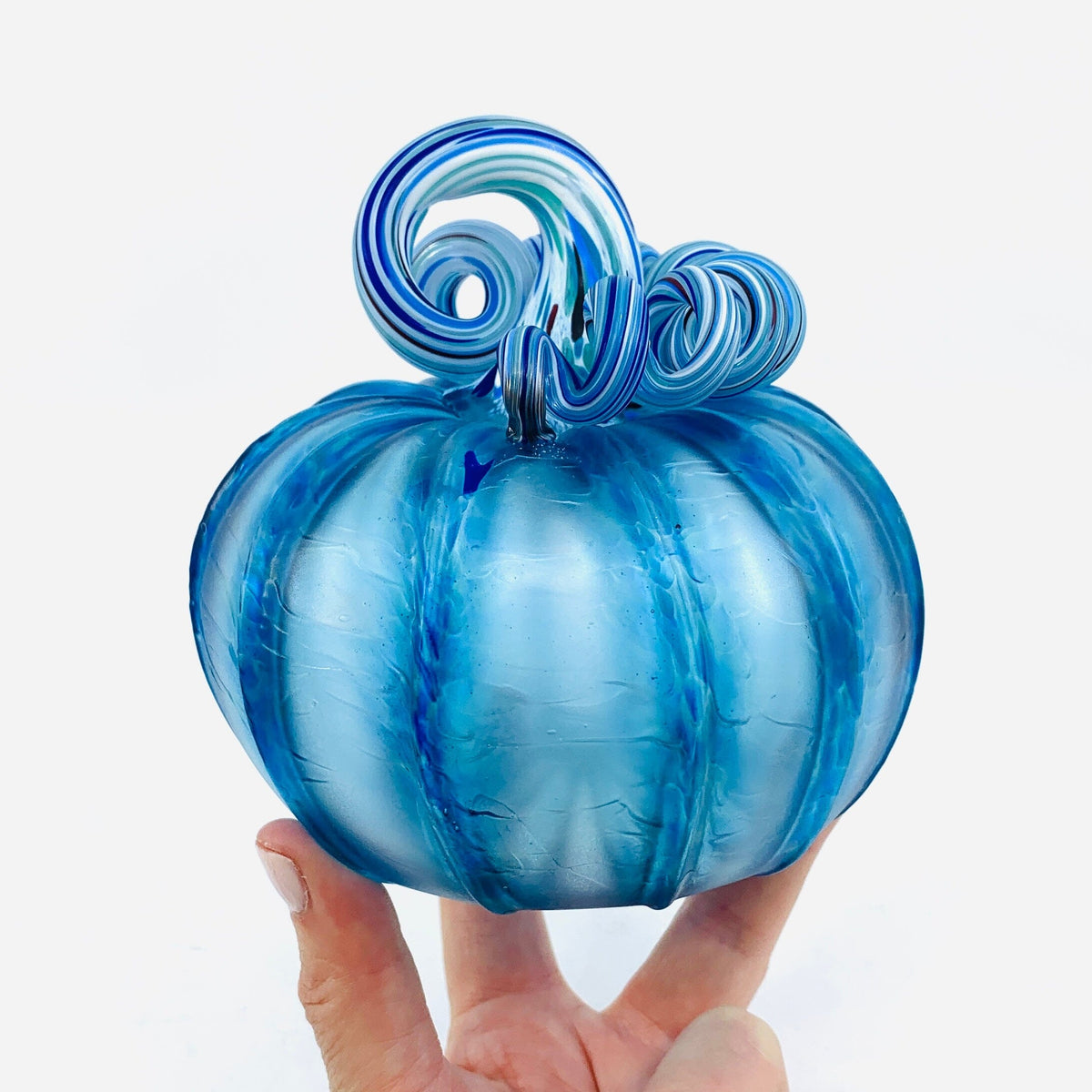 Daily Pumpkin 596 Coastal Matte Squat Gabby Luke Adams Glass Blowing Studio 