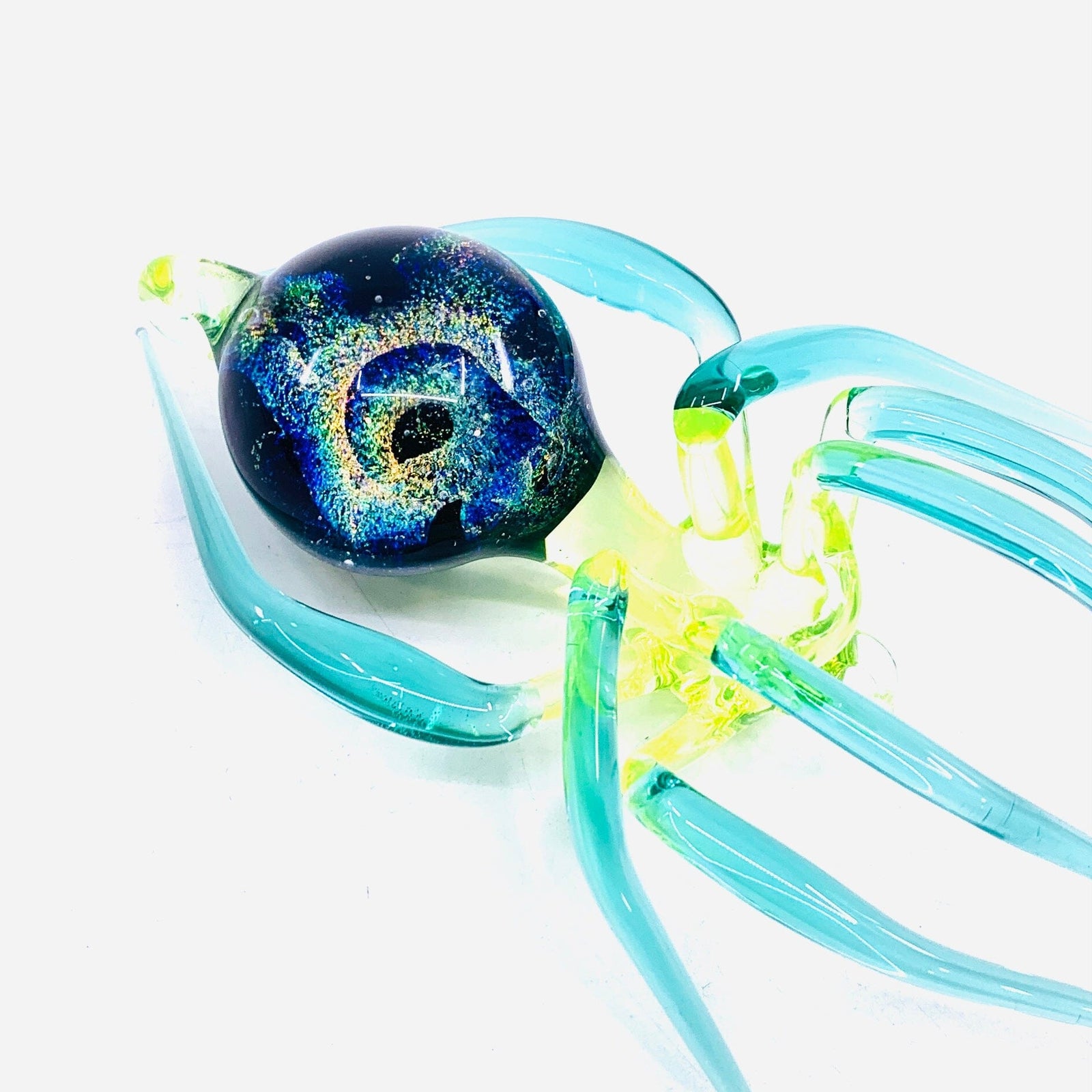 Glass Galaxy Spider Ornament, 20 Ornament WGK Glass Art Inc 