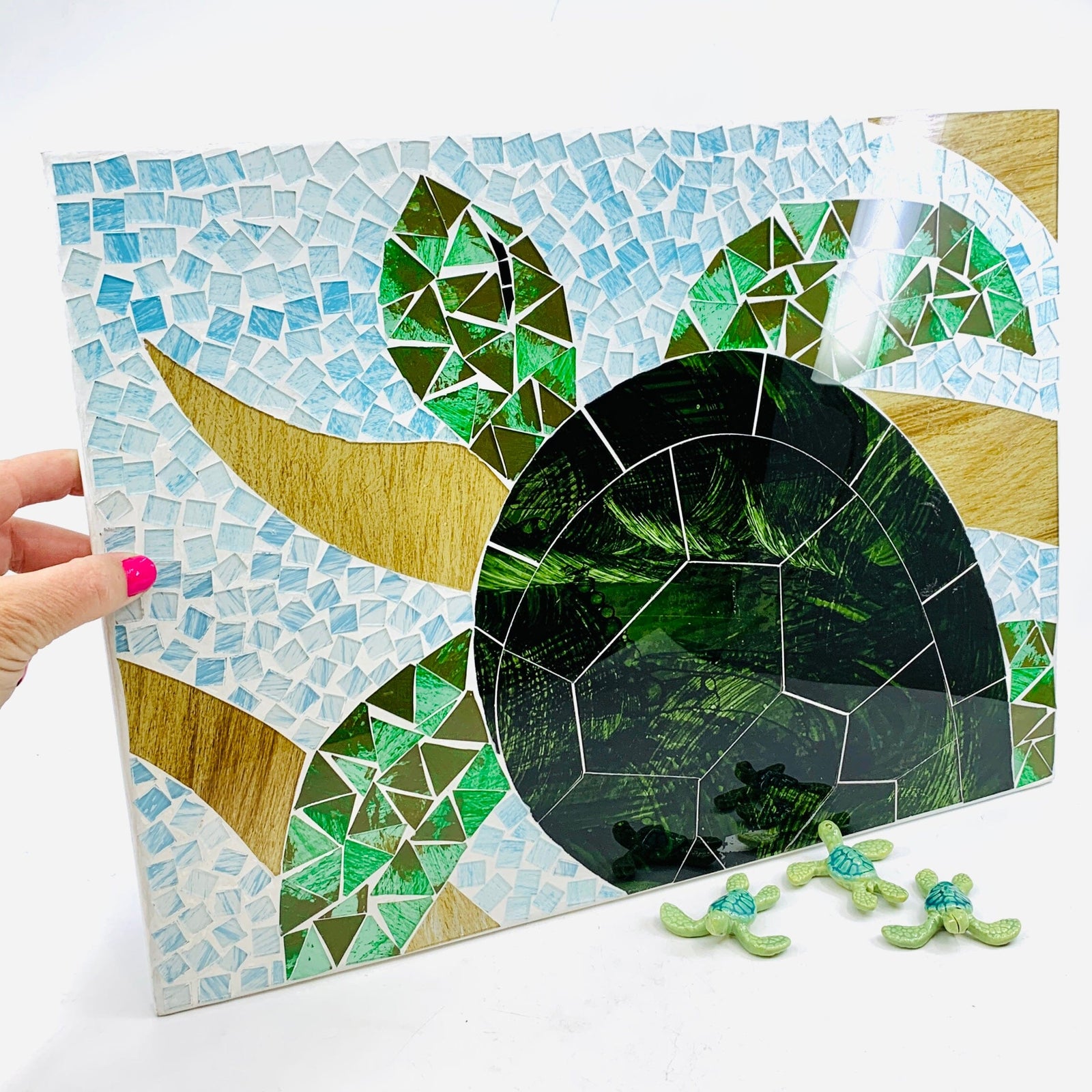 Sea Turtle Mosaic Wall Plaque Chesapeake Bay 