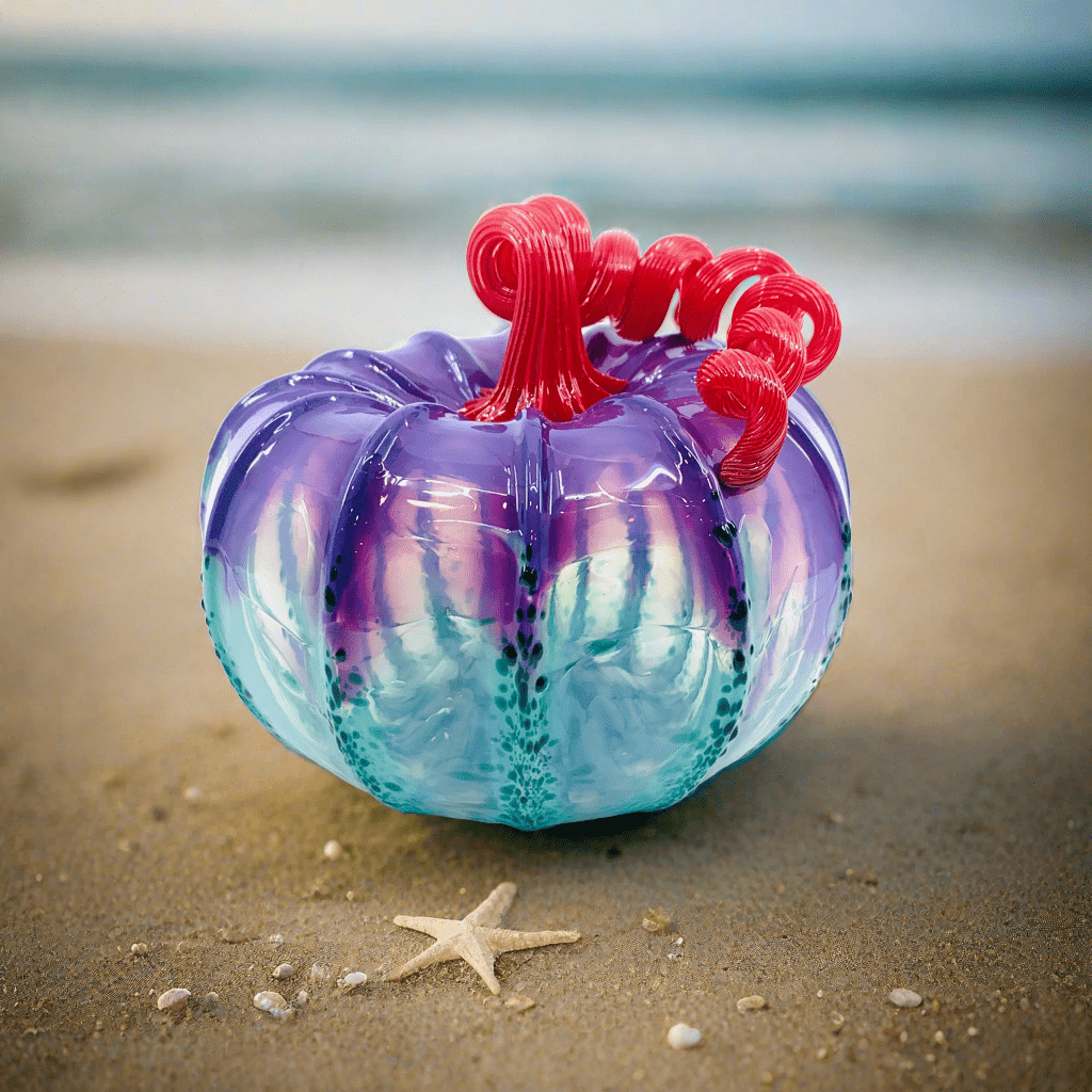 The Little Mermaid Pumpkin - Limited Run Inspo Luke Adams Glass Blowing Studio 