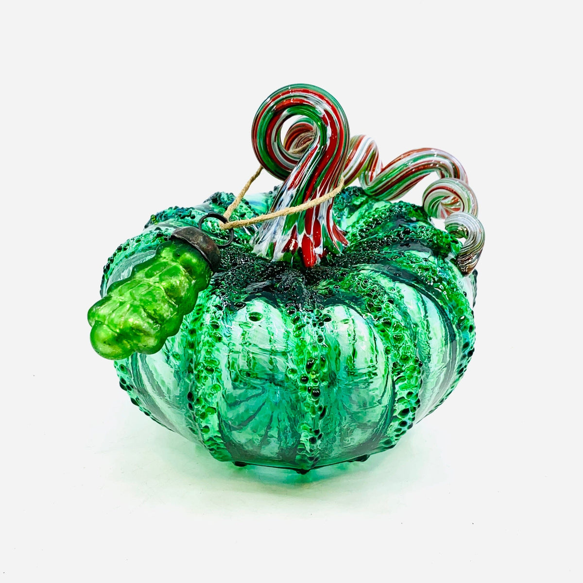 Daily Pumpkin 2139 Holiday Squat and Mercury Tree Ornament Gabby Luke Adams Glass Blowing Studio 