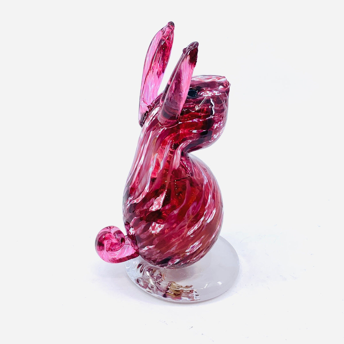 Daily Bunny 62 - Raspberry Gabby Luke Adams Glass Blowing Studio 
