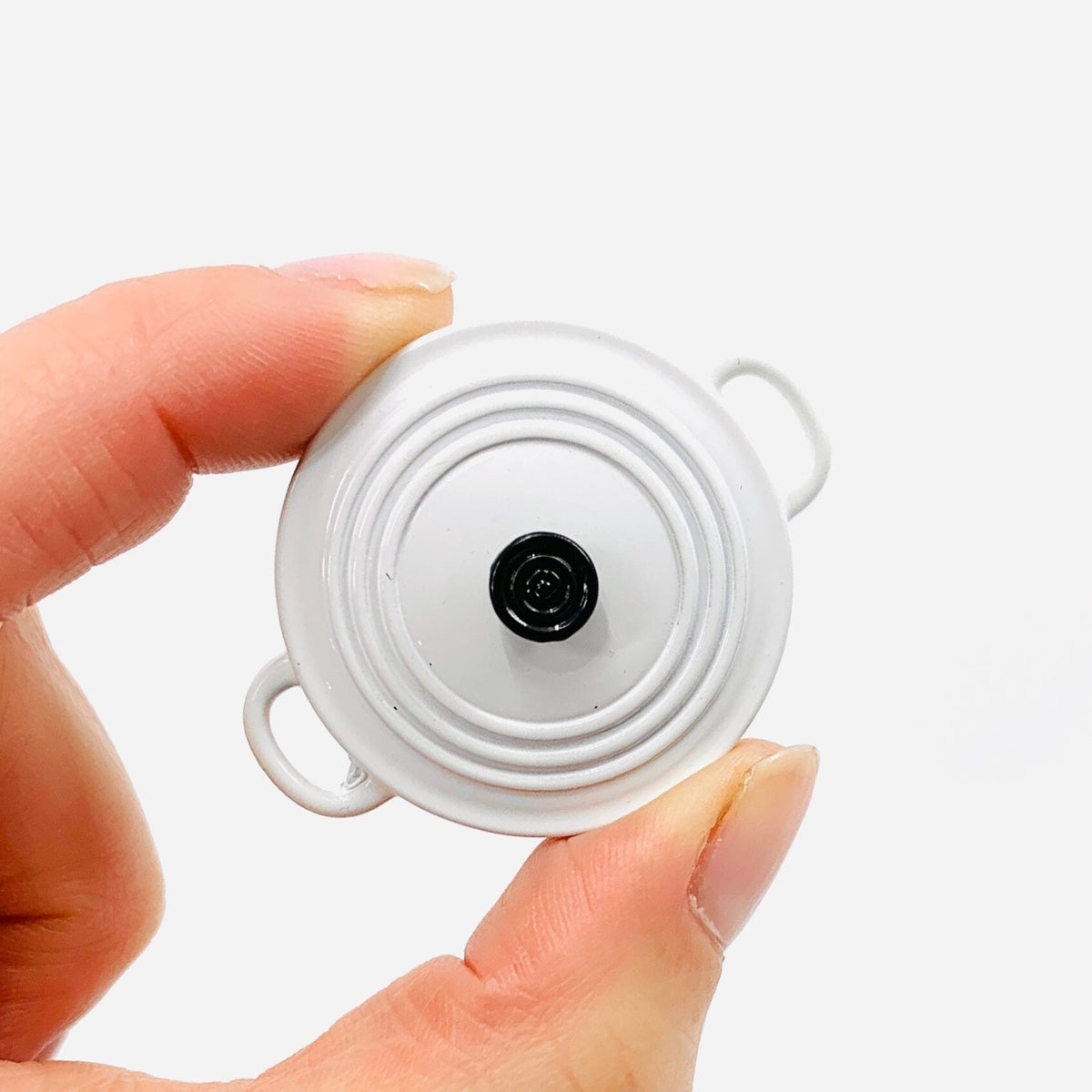 Miniature Le Cruset, White Miniature Alex 