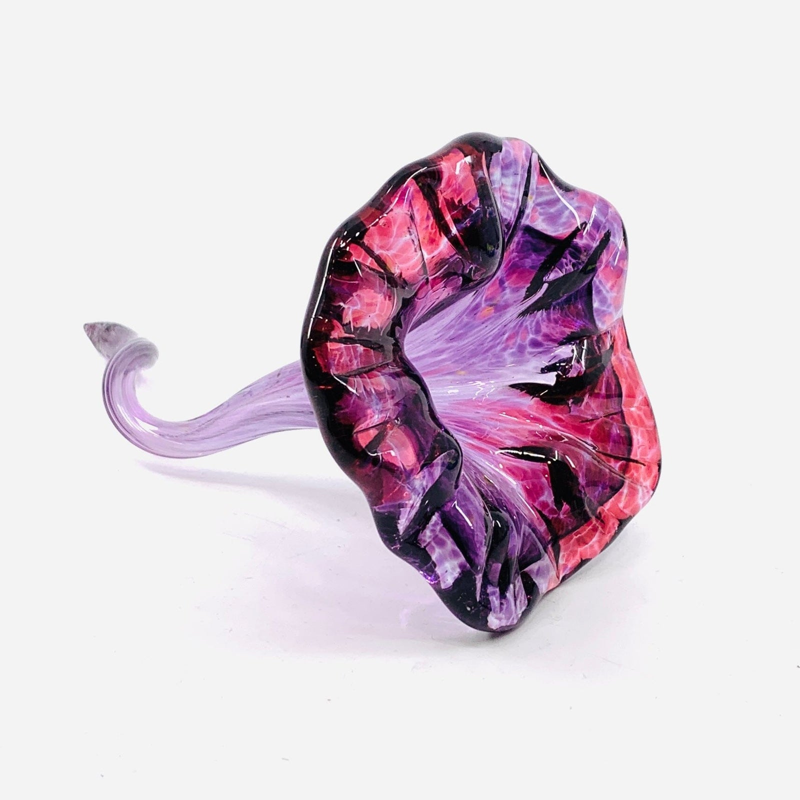 Pulled Glass Flower 5 Decor Luke Adams Glass Blowing Studio 