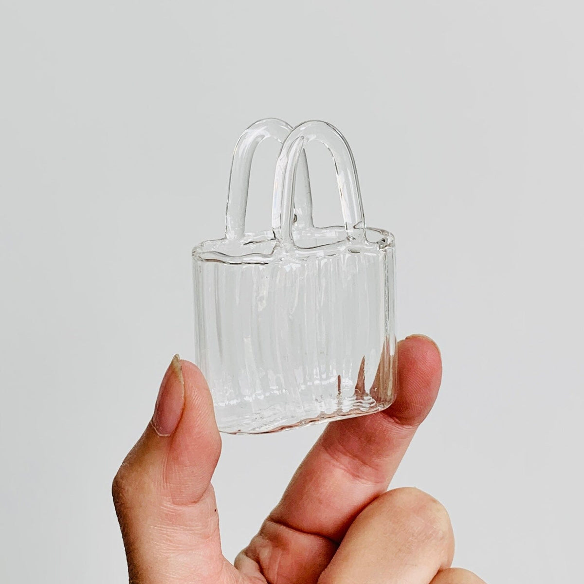Tiny Vases - Build Your Own Bouquet Alex Ribbed Tote Vase 