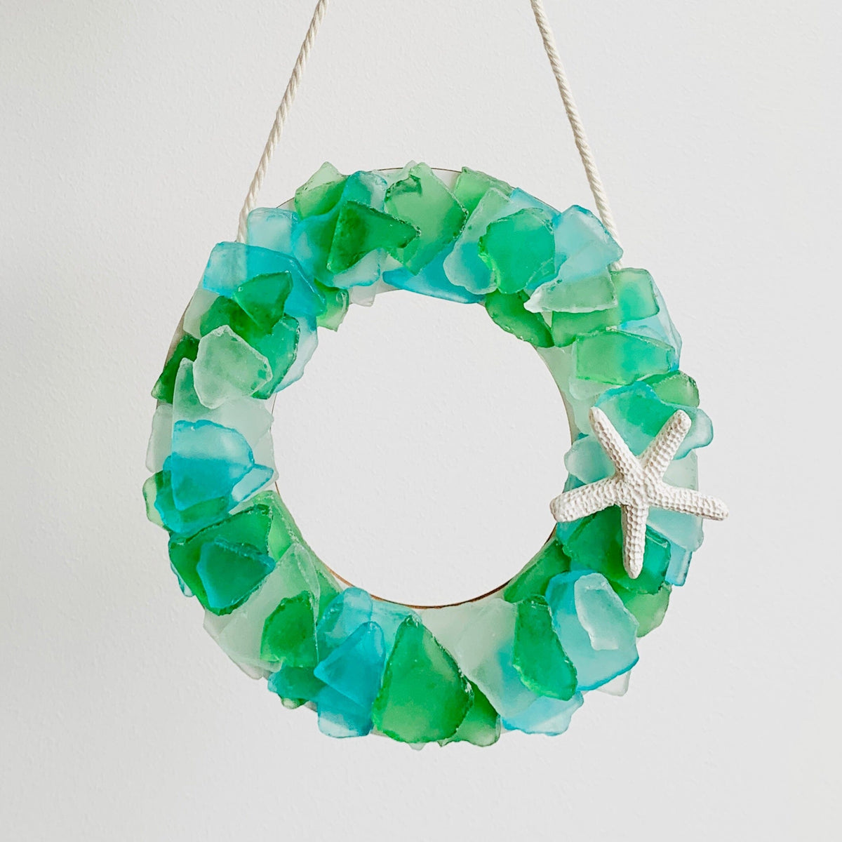 Sea Glass Wreath Wall Art Chesapeake Bay 