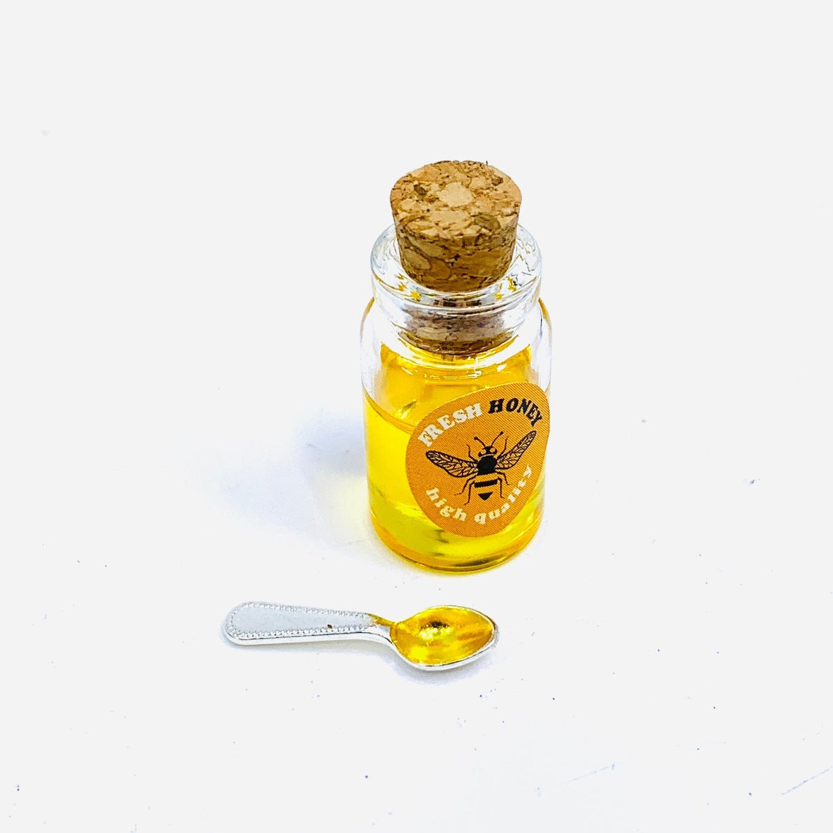 Tiniest Honey Jar with Spoon Miniature - 