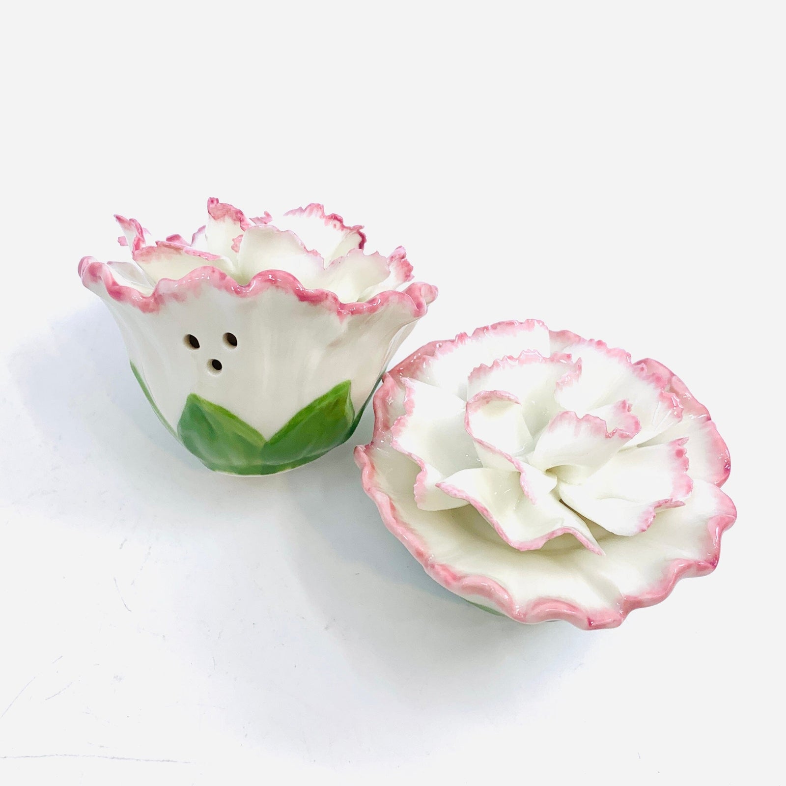 Carnation Salt and Pepper Shakers COSMOS 