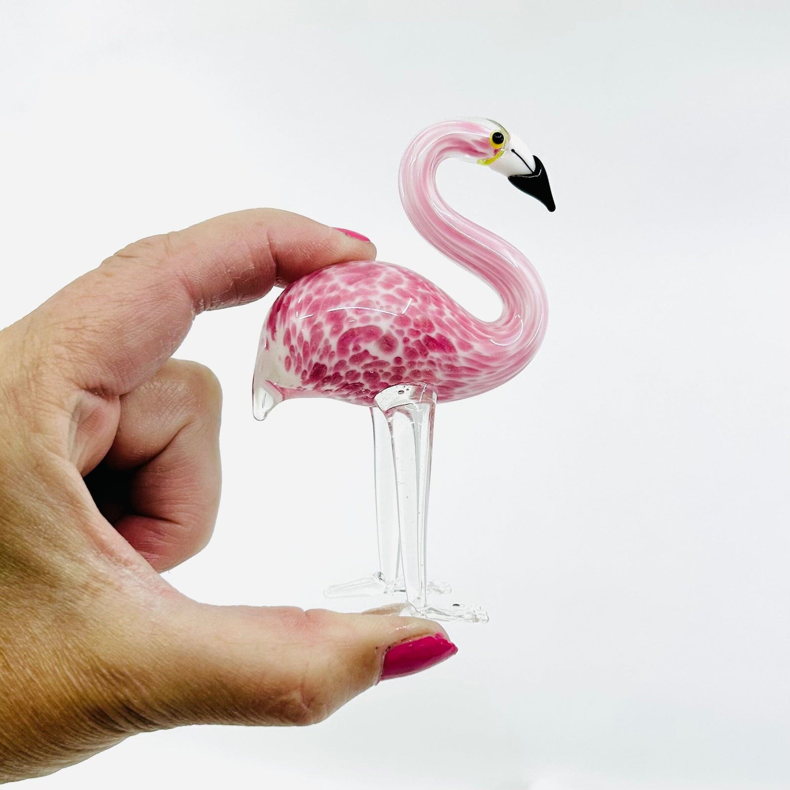 16 oz Large Pour Wine Glass and Flamingo Set Decor Chesapeake Bay 