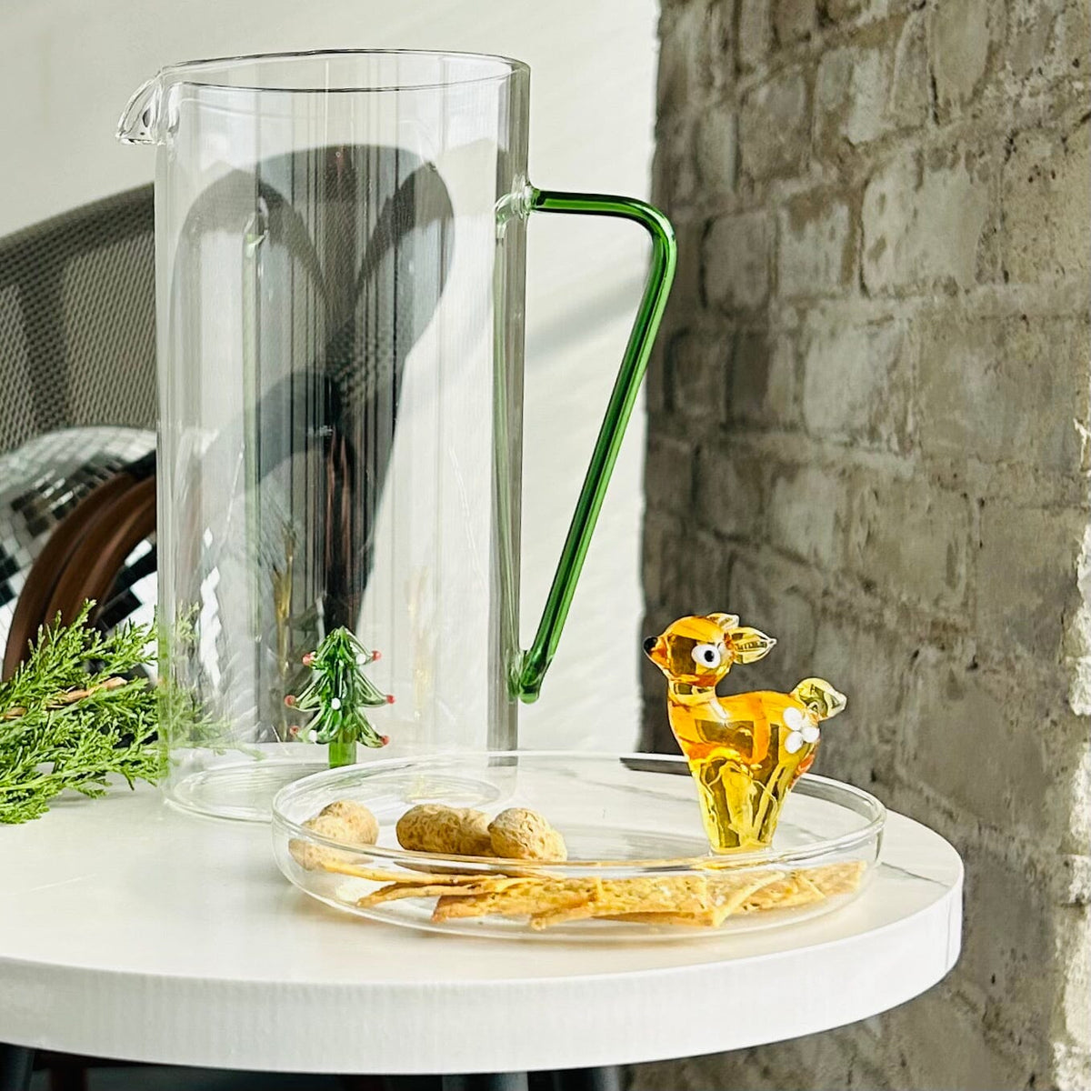 Glass Icon Reindeer Dish ICHENDORF 