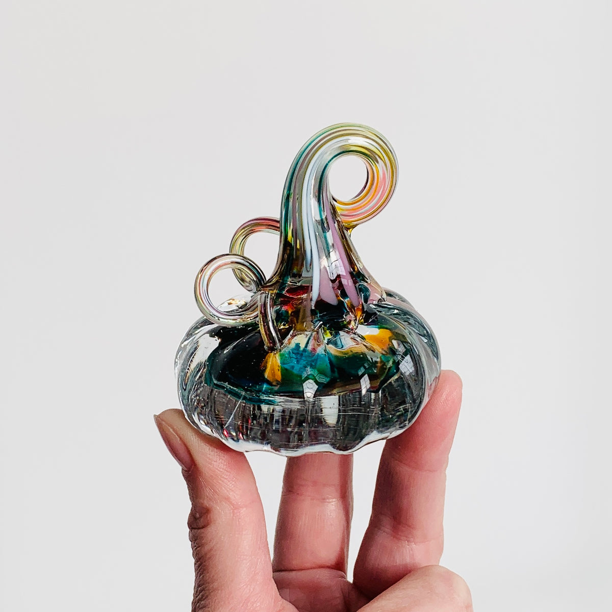 Daily Pumpkin 1314 Mini Paperweight Daily Pumpkin Luke Adams Glass Blowing Studio 