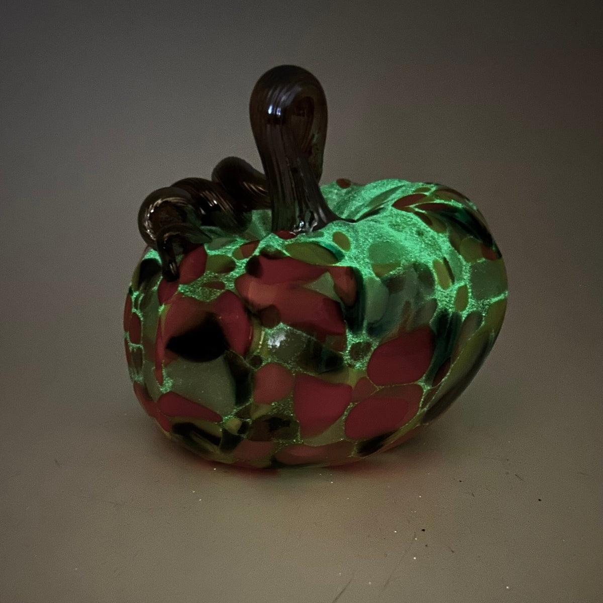Daily Glow Oops Pumpkin 1432 Squat Daily Pumpkin Luke Adams Glass Blowing Studio 