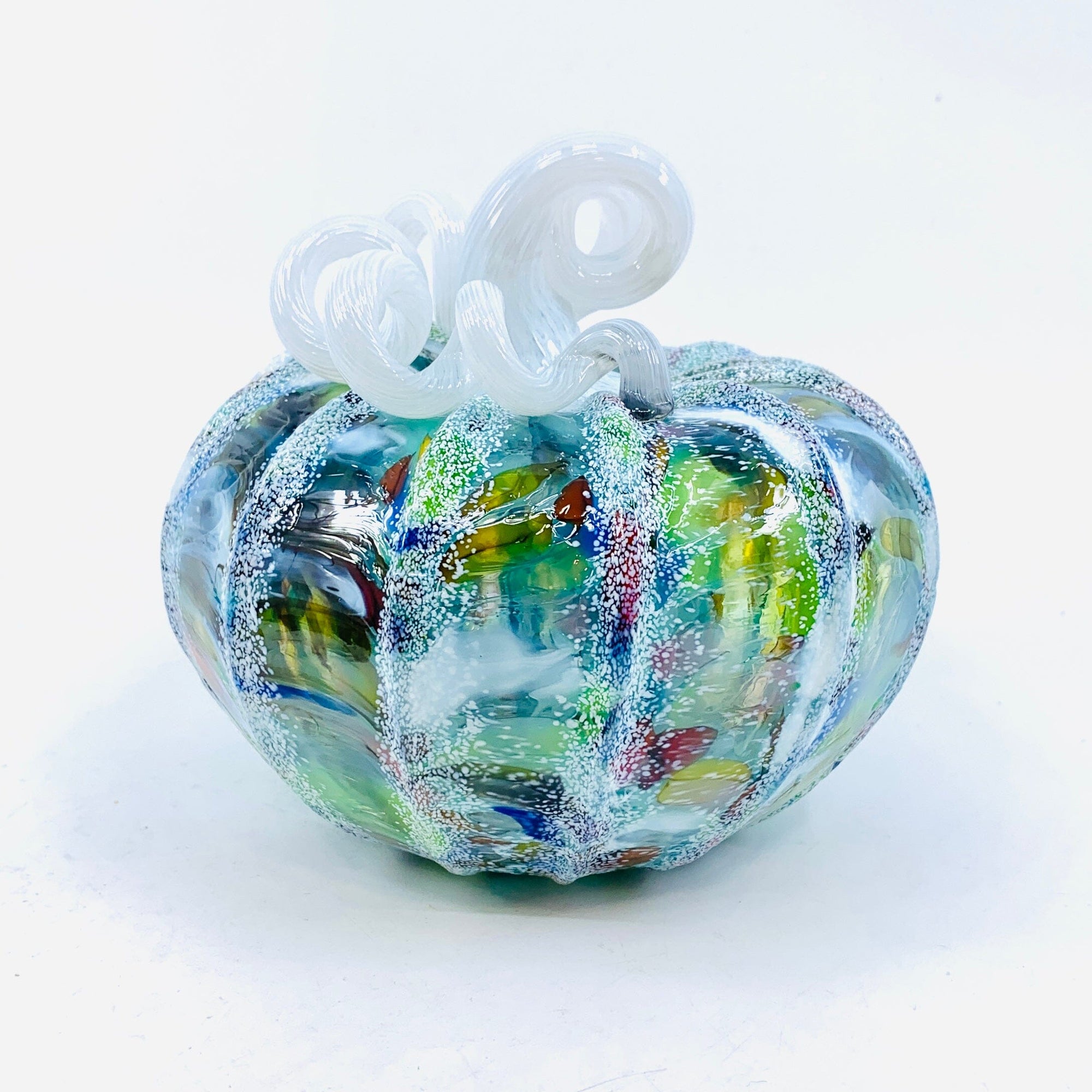 Daily Pumpkin 1724 Holiday Snowfall Squat Gabby Luke Adams Glass Blowing Studio 