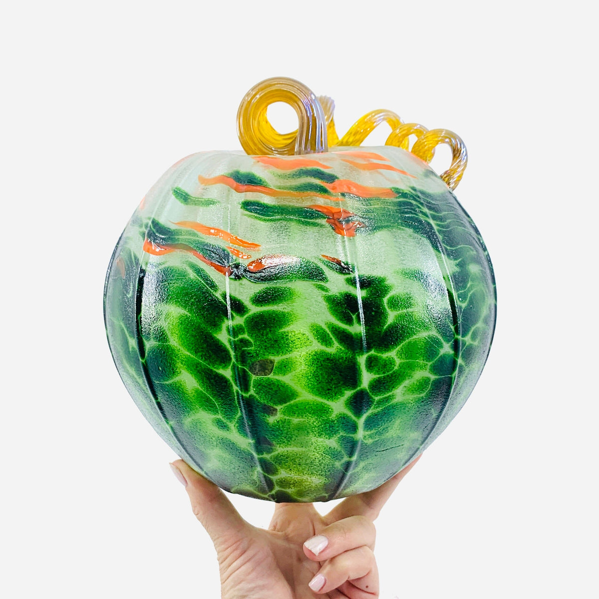 Daily Glow Pumpkin 411 Fall Large Daily Pumpkin Luke Adams Glass Blowing Studio 