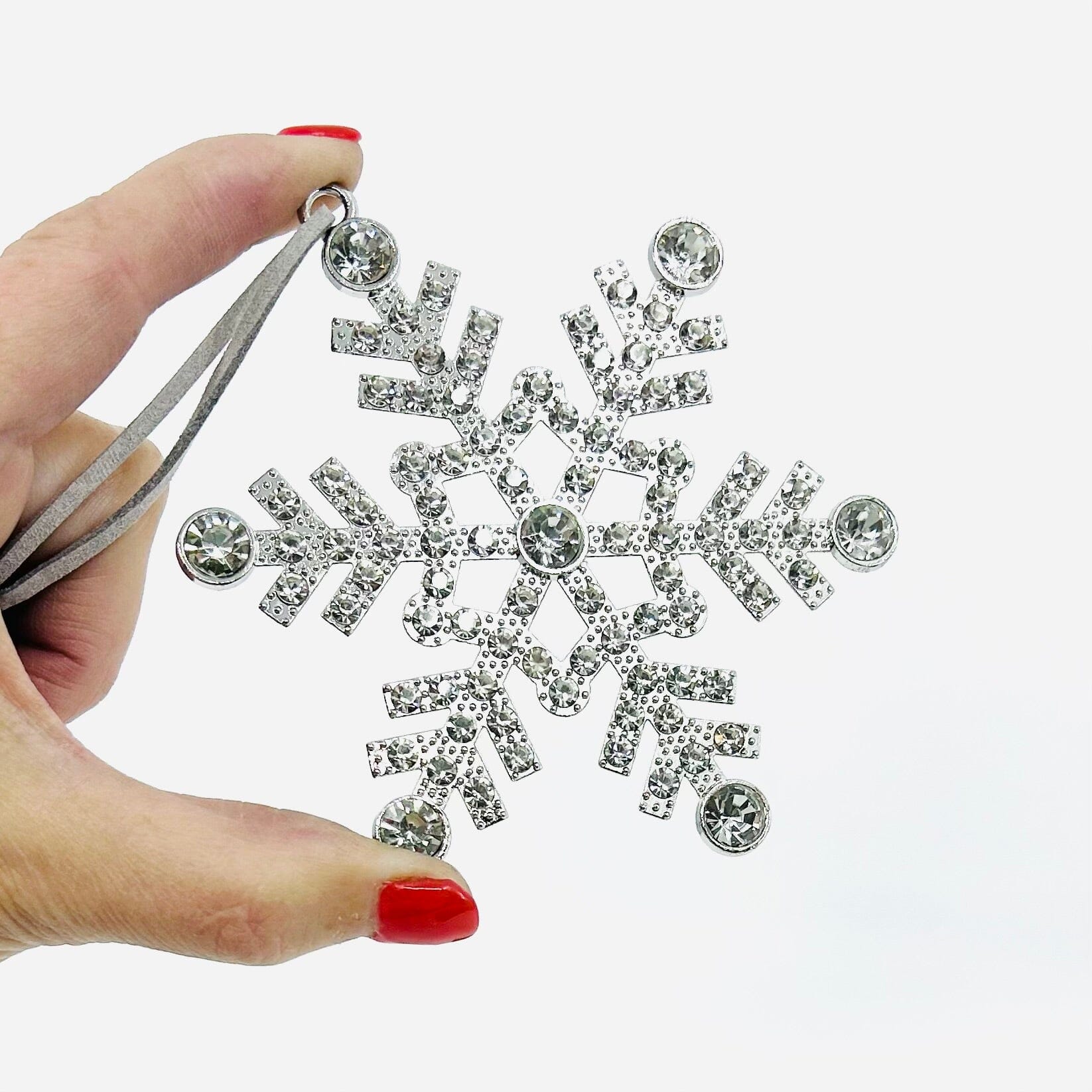 A Very Rare Fabergé Jewelled Rock Crystal 'snowflake' Pendant A Very Rare Fabergé Jewelled Rock Crystal 'snowflake' Pendant