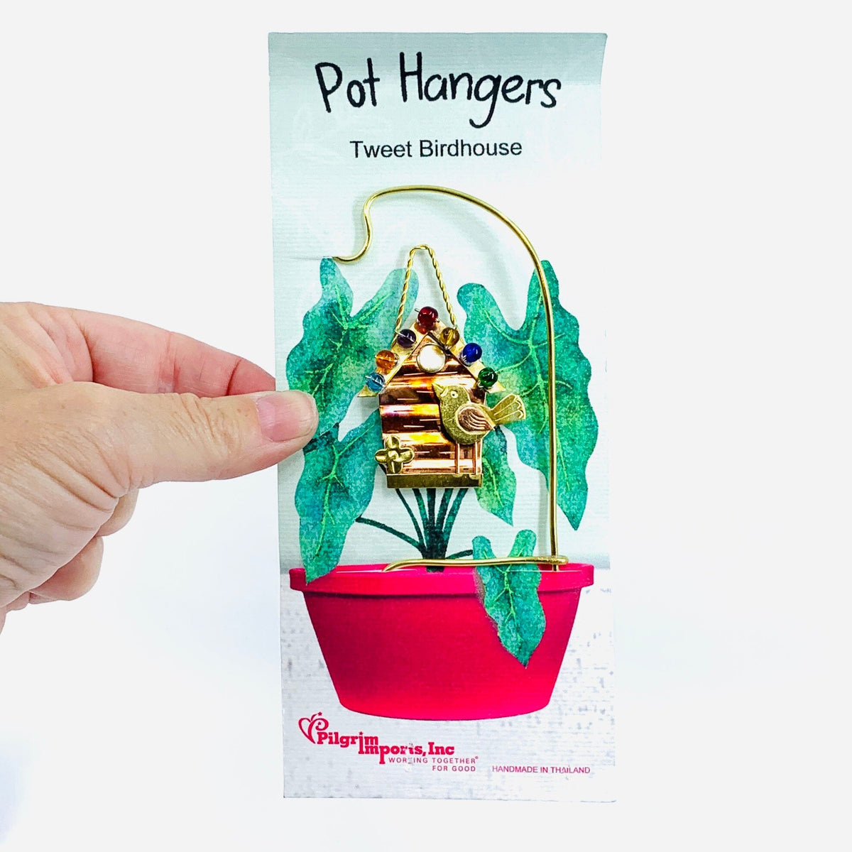 Plant Hangers 16, Tweet Birdhouse Miniature Pilgrim Imports 