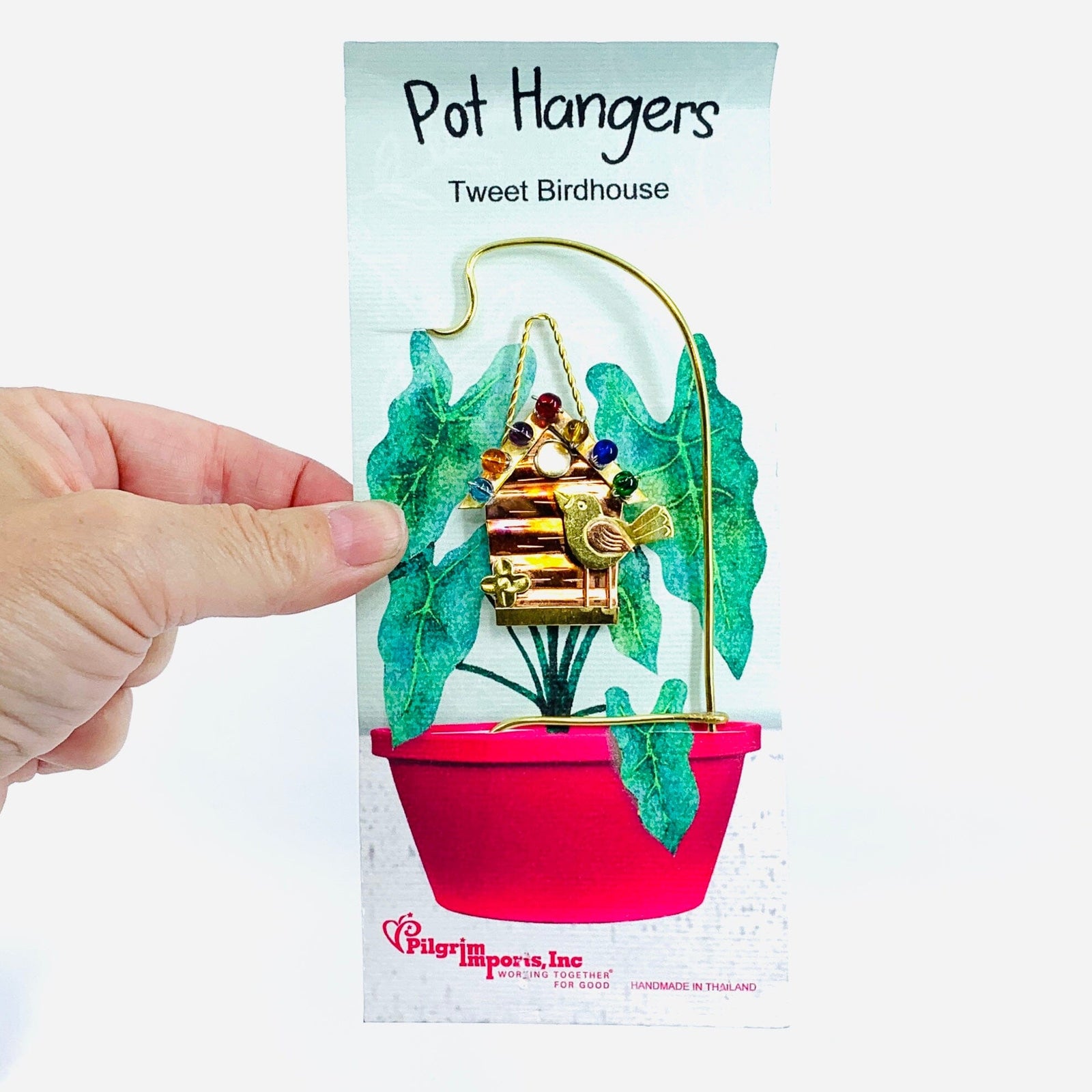 Plant Hangers 16, Tweet Birdhouse Miniature Pilgrim Imports 
