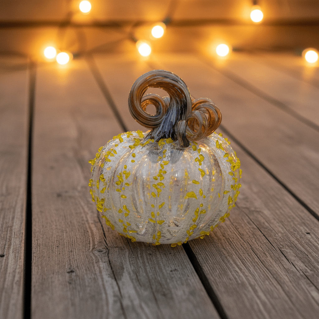 Daily Pumpkin 1410 Squat Gabby Luke Adams Glass Blowing Studio 