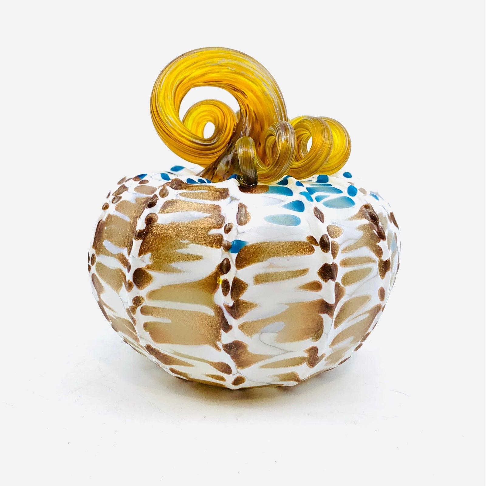 Daily Pumpkin 589 Coastal Matte Squat Gabby Luke Adams Glass Blowing Studio 