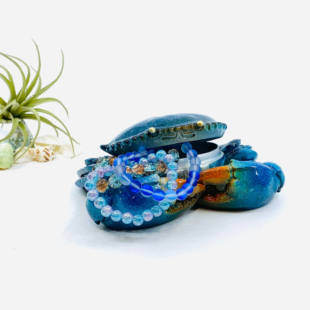 Blue Crab Trinket Box Decor Chesapeake Bay 