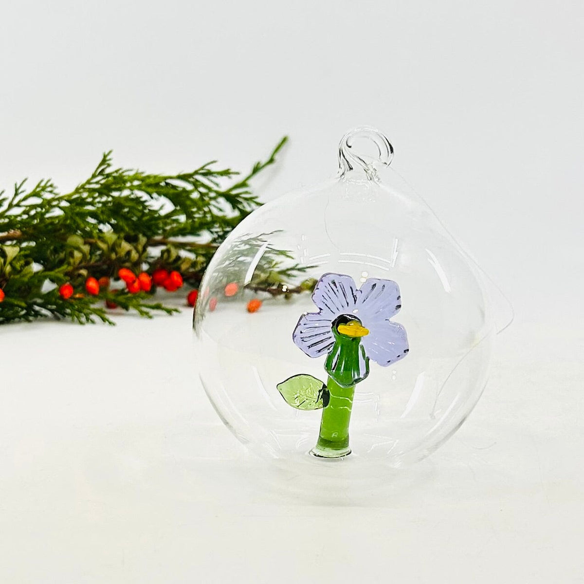 Glass Icon Ornament, Lilac ICHENDORF 