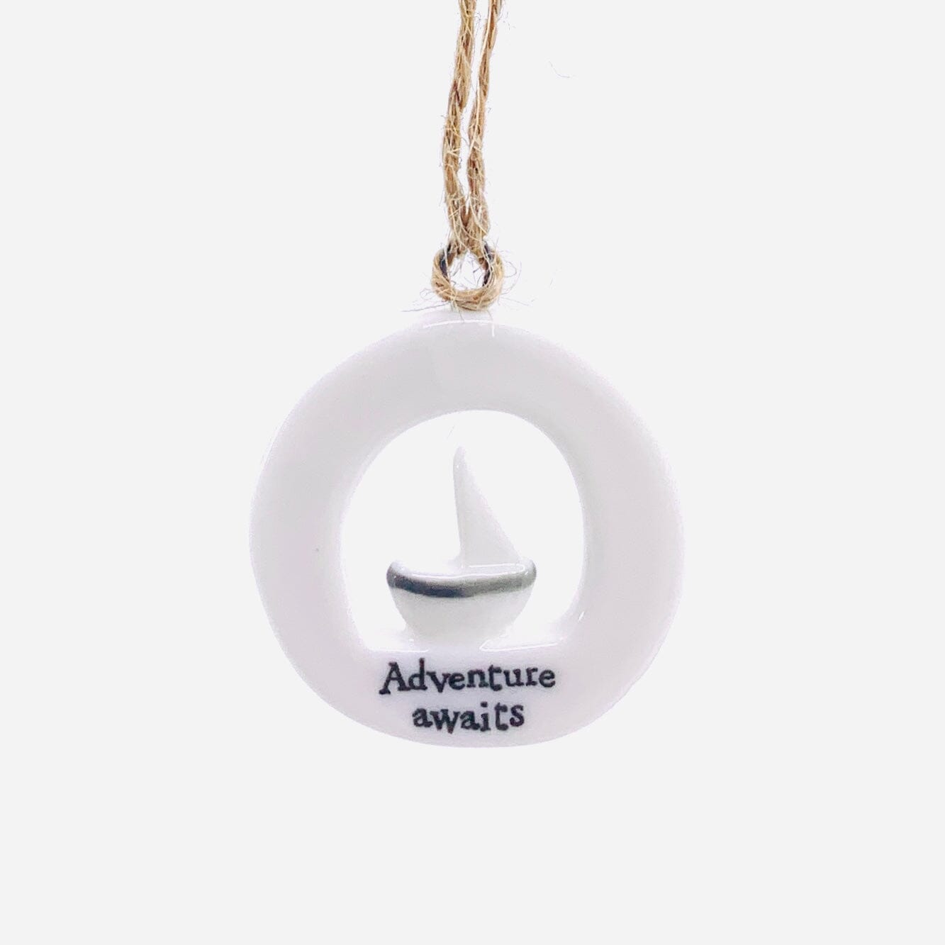 Porcelain Ornament, Adventure Awaits Ornament Two's Company 