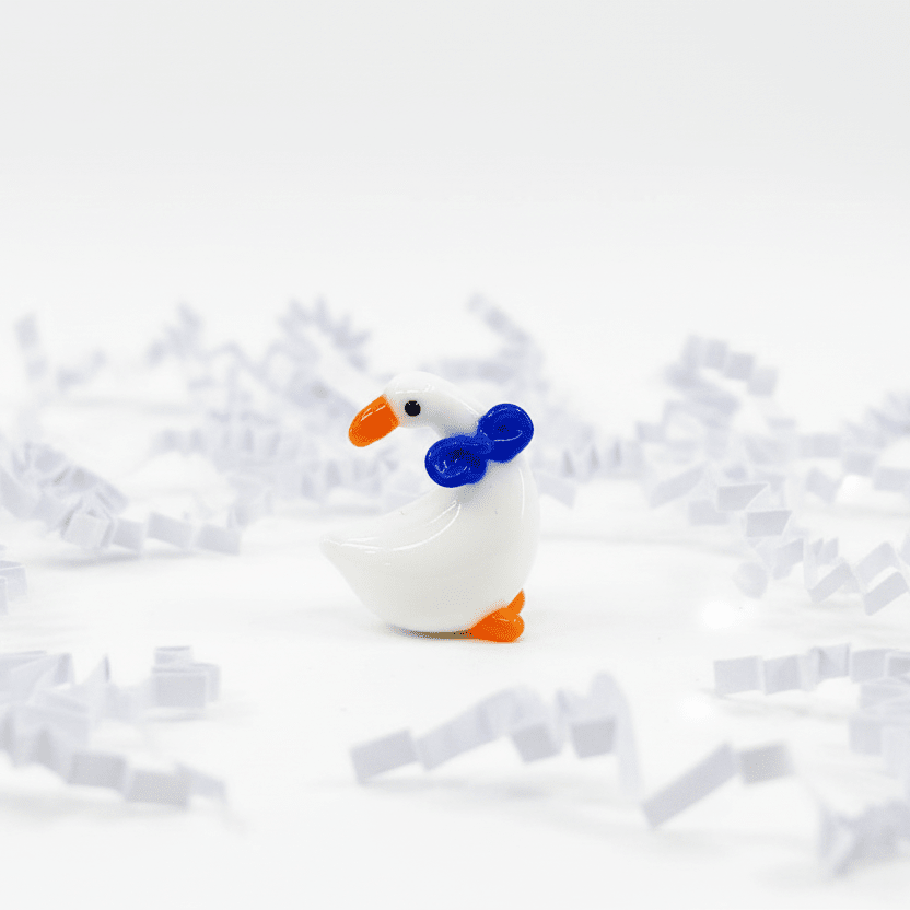 Tiny Glass Porch Goose Miniature Alex 