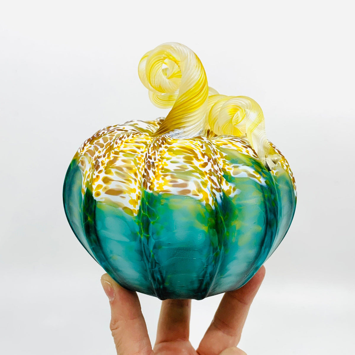 Matte Coastal Squat Pumpkin Inspo Luke Adams Glass Blowing Studio Lagoon 