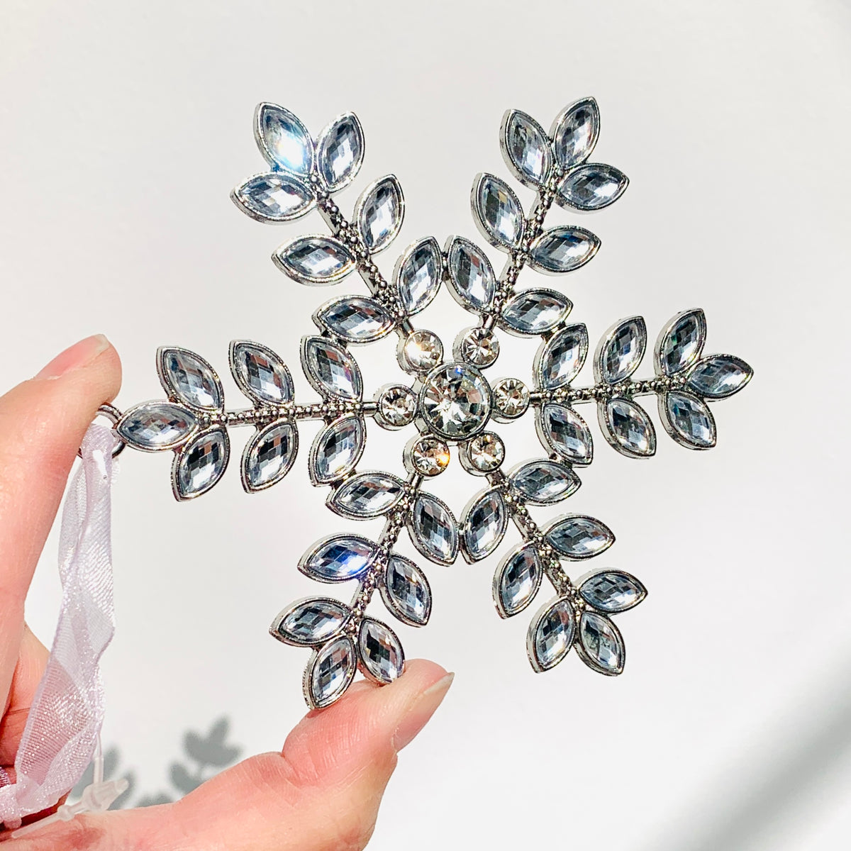 Snowflake Crystal Ornament 1