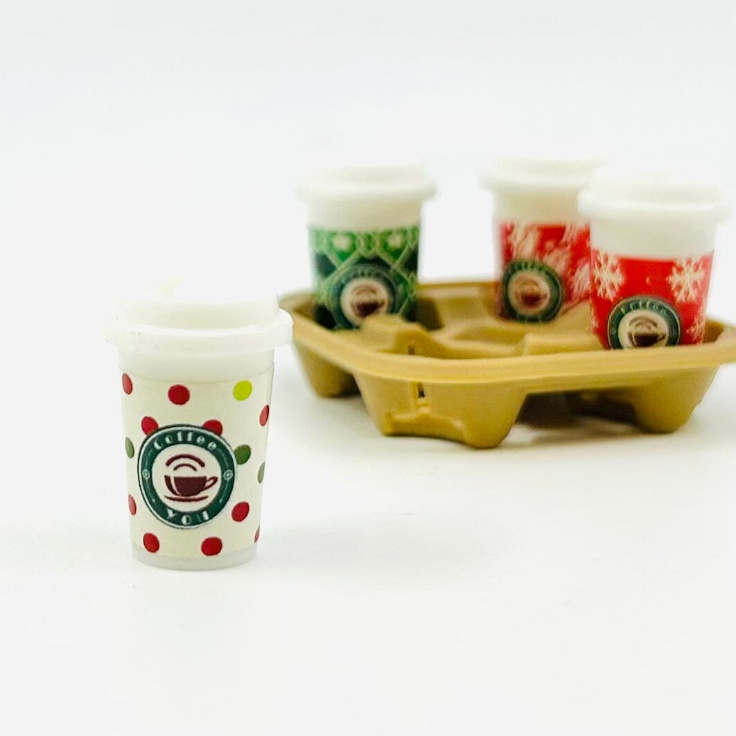 Tiny To Go Coffee Cup, Dots Miniature - 