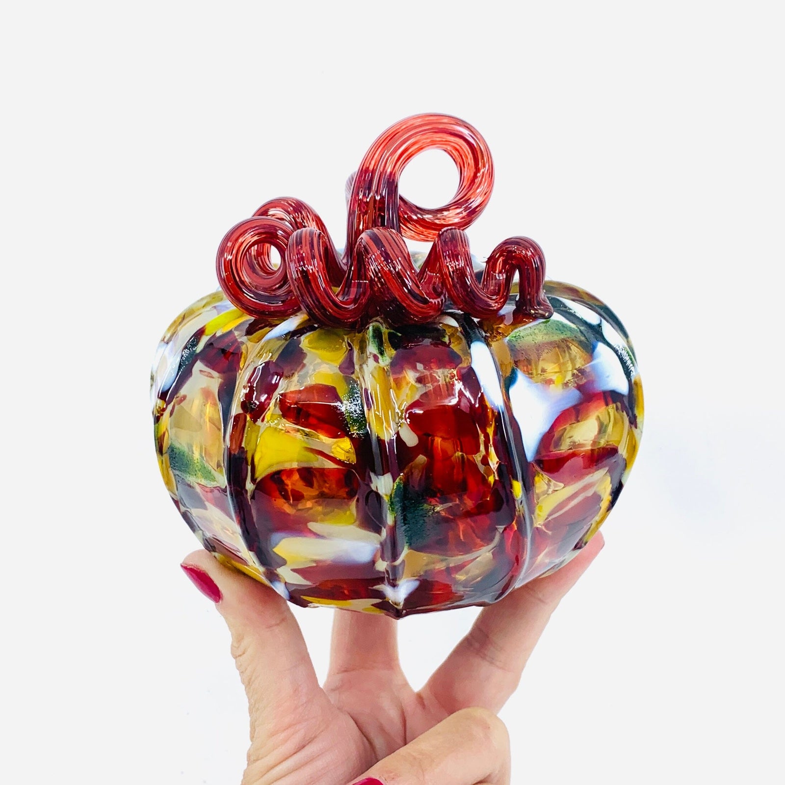 Daily Pumpkin 1894 Holiday Squat Gabby Luke Adams Glass Blowing Studio 