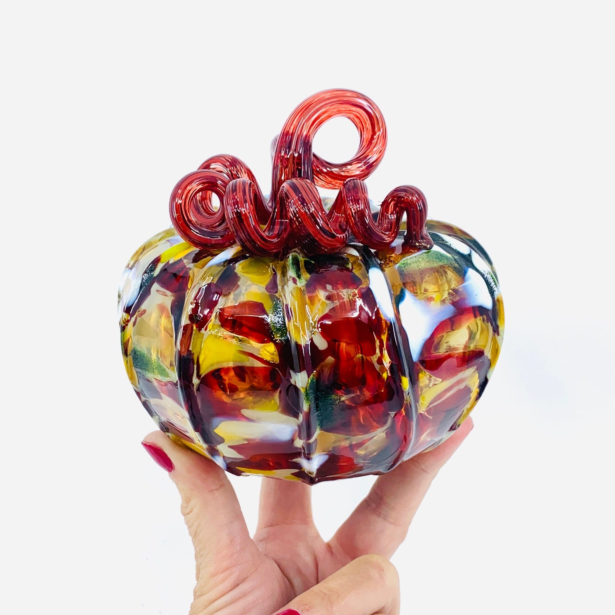 Daily Pumpkin 1894 Holiday Squat Gabby Luke Adams Glass Blowing Studio 