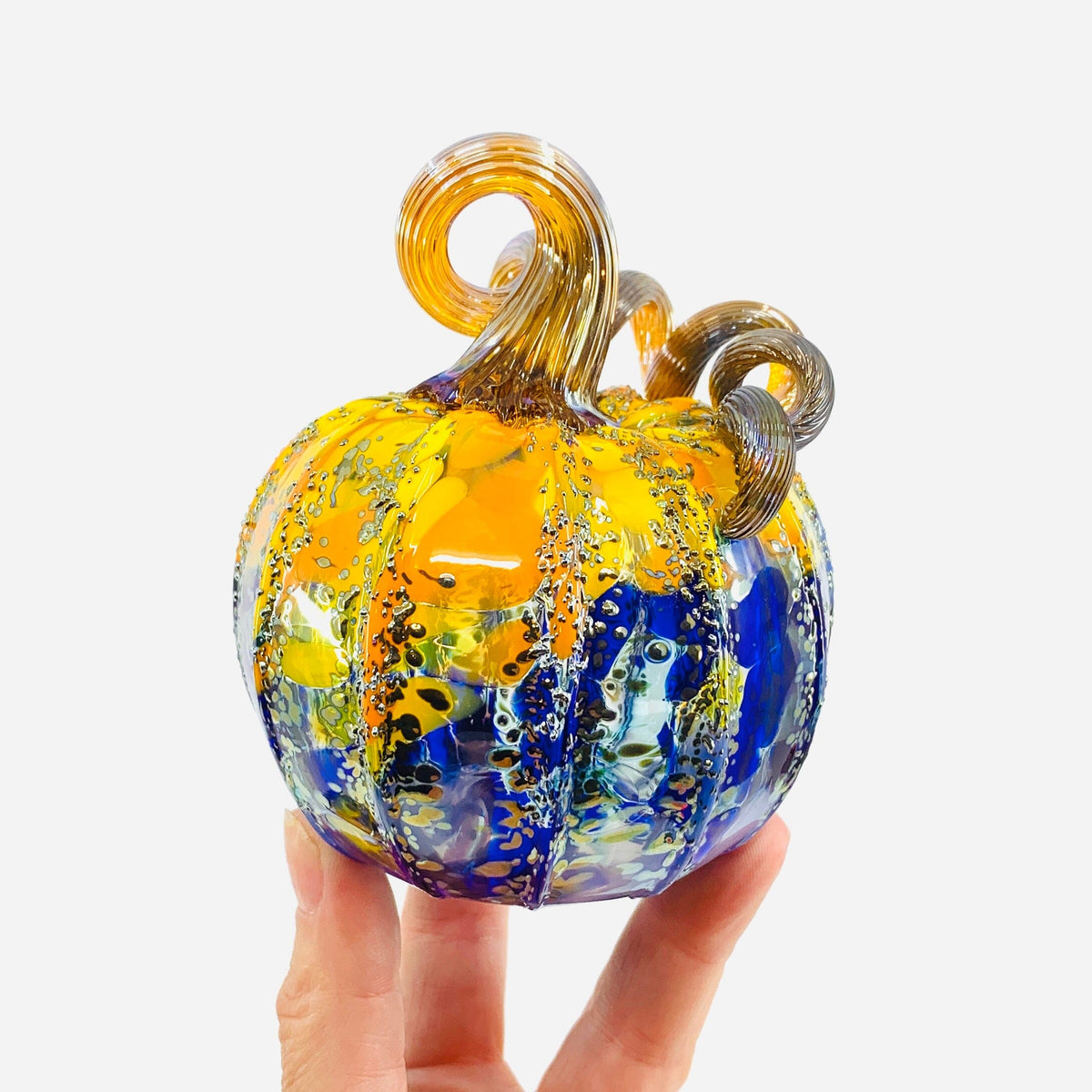 Starry Night Mini Pumpkin Inspo Luke Adams Glass Blowing Studio 