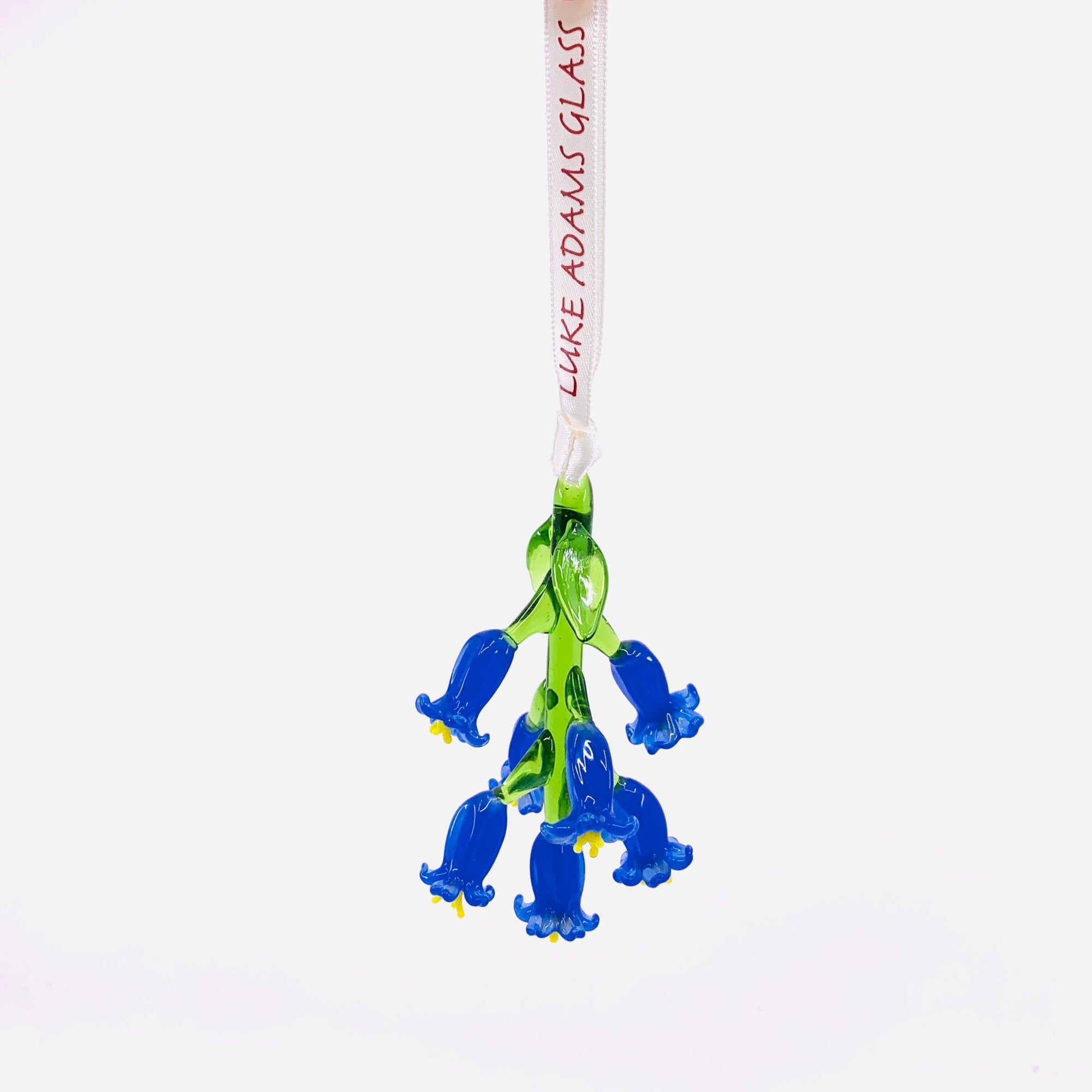 Ribbon Glass Ornament 9, Bluebell Art Studio 