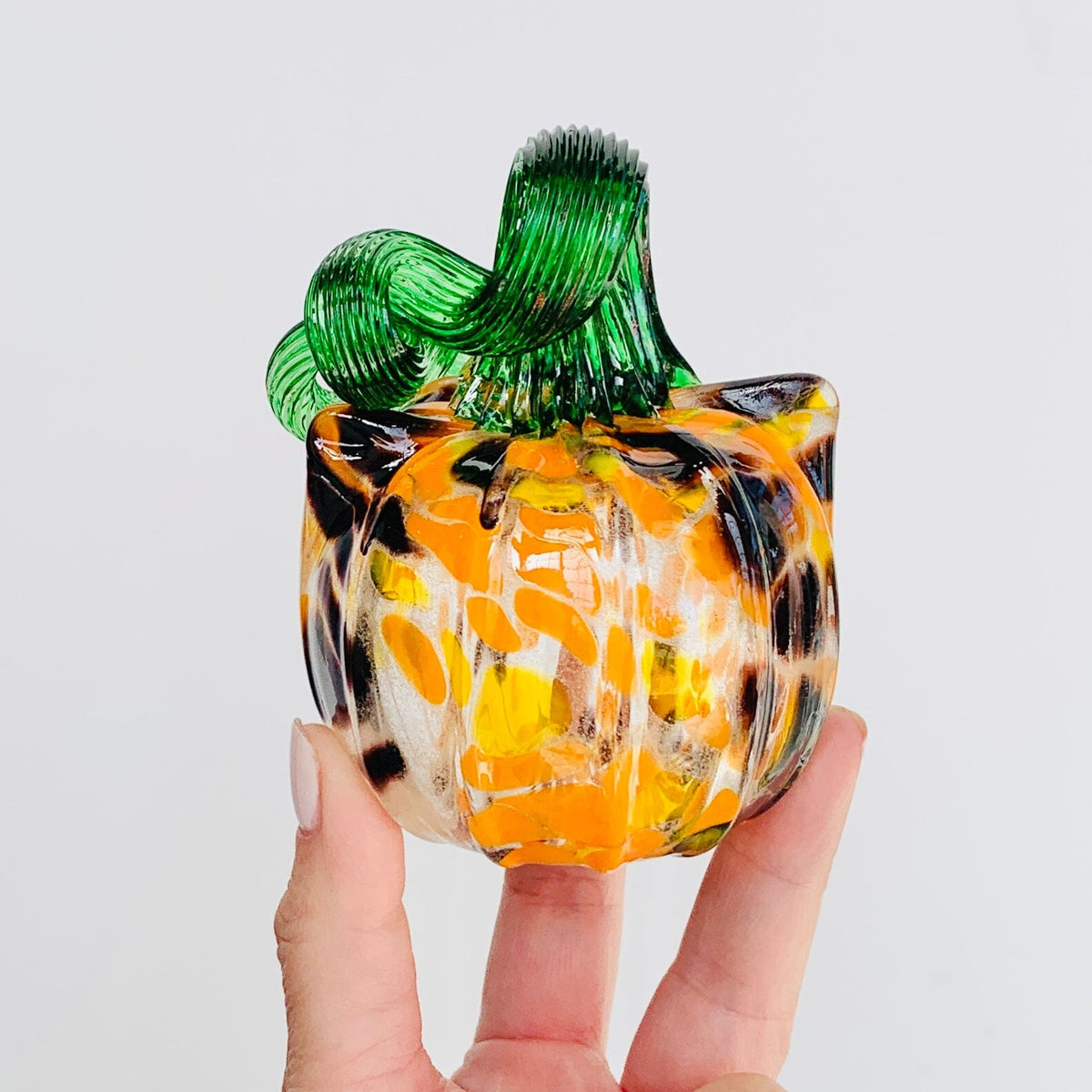 Glow Catkin 1209 Daily Pumpkin Luke Adams Glass Blowing Studio 