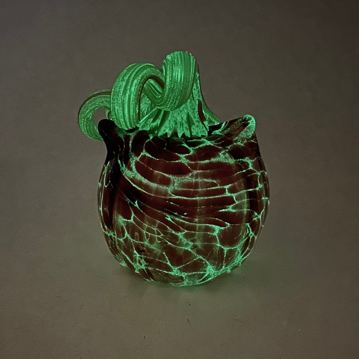 Glow Catkin 1207 Daily Pumpkin Luke Adams Glass Blowing Studio 