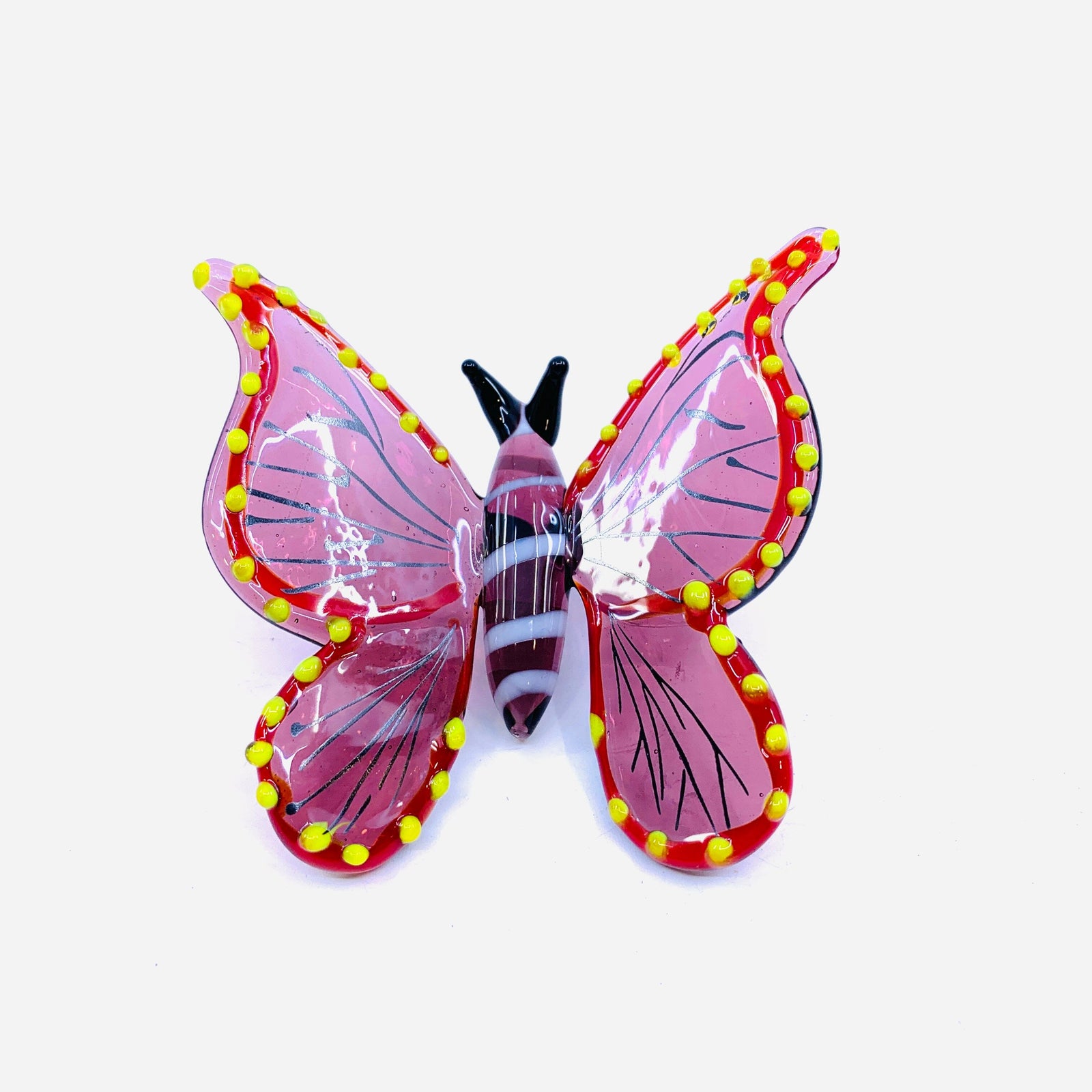 Tabletop Glass Butterfly, Purple 215 Alex 