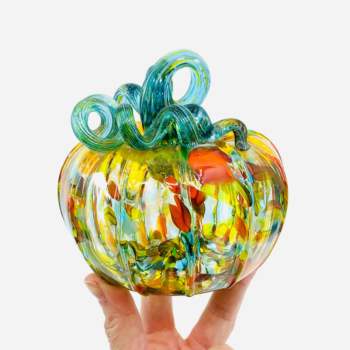 Daily Pumpkin 958 Squat Gabby Luke Adams Glass Blowing Studio 