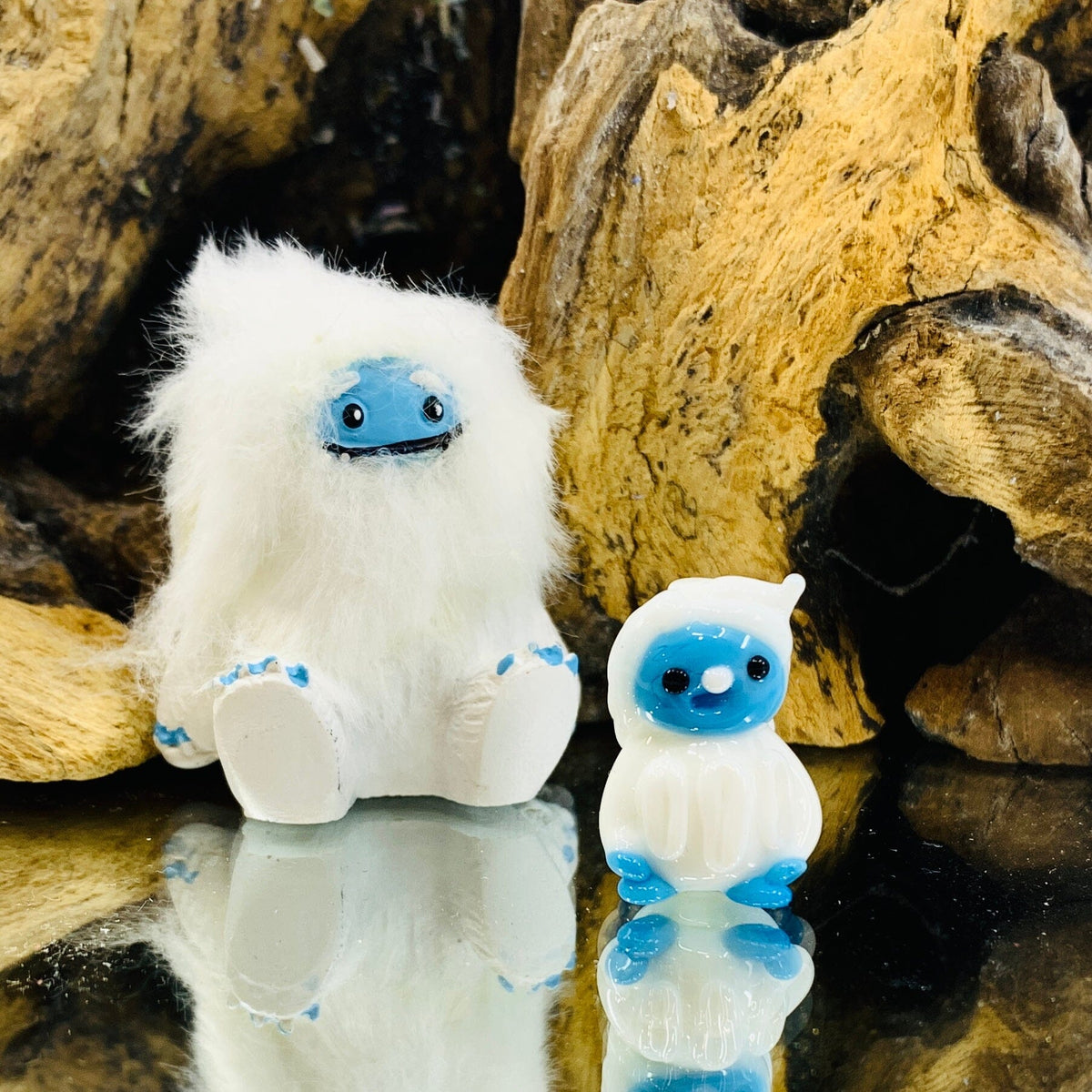 Glass Baby Yeti Miniature - 